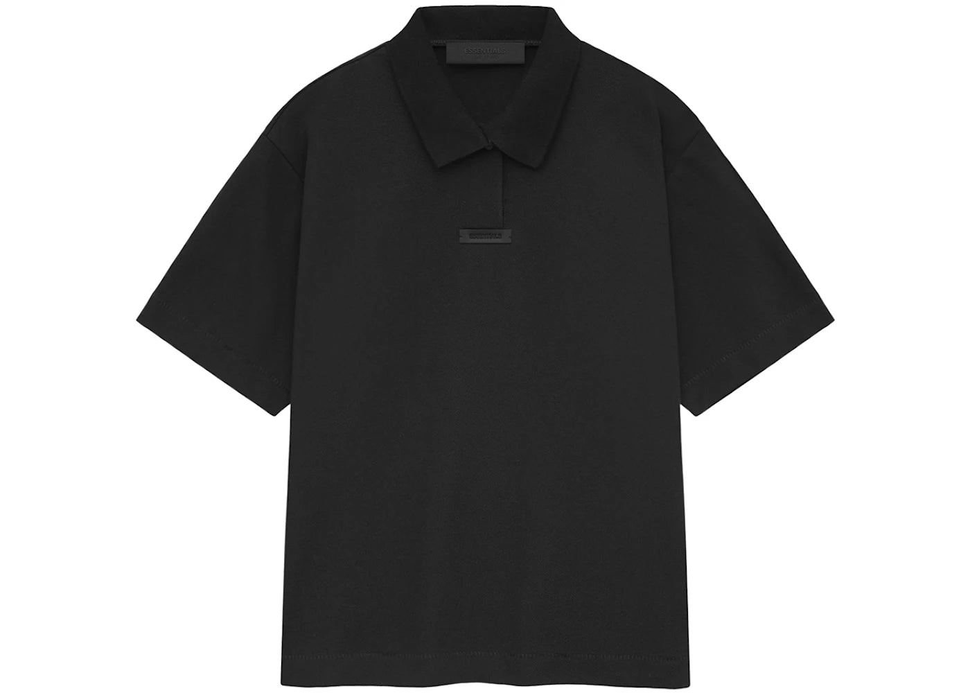 Fear of God Essentials Pique Polo Black