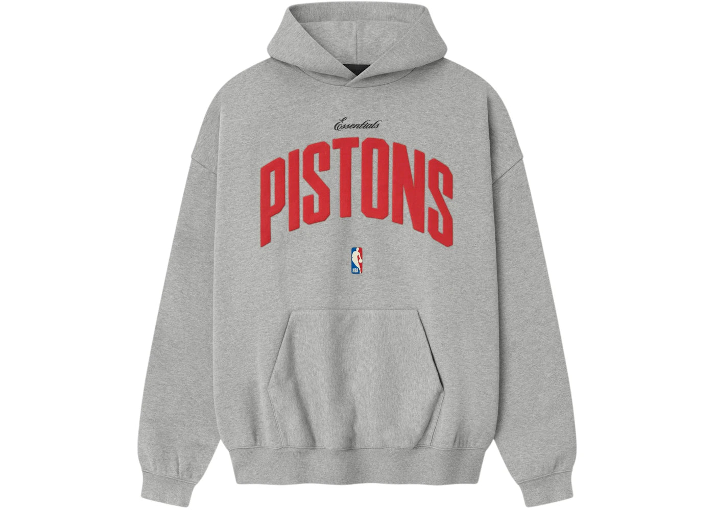 Fear of God Essentials Pistons 90s Hoodie Concrete Heather