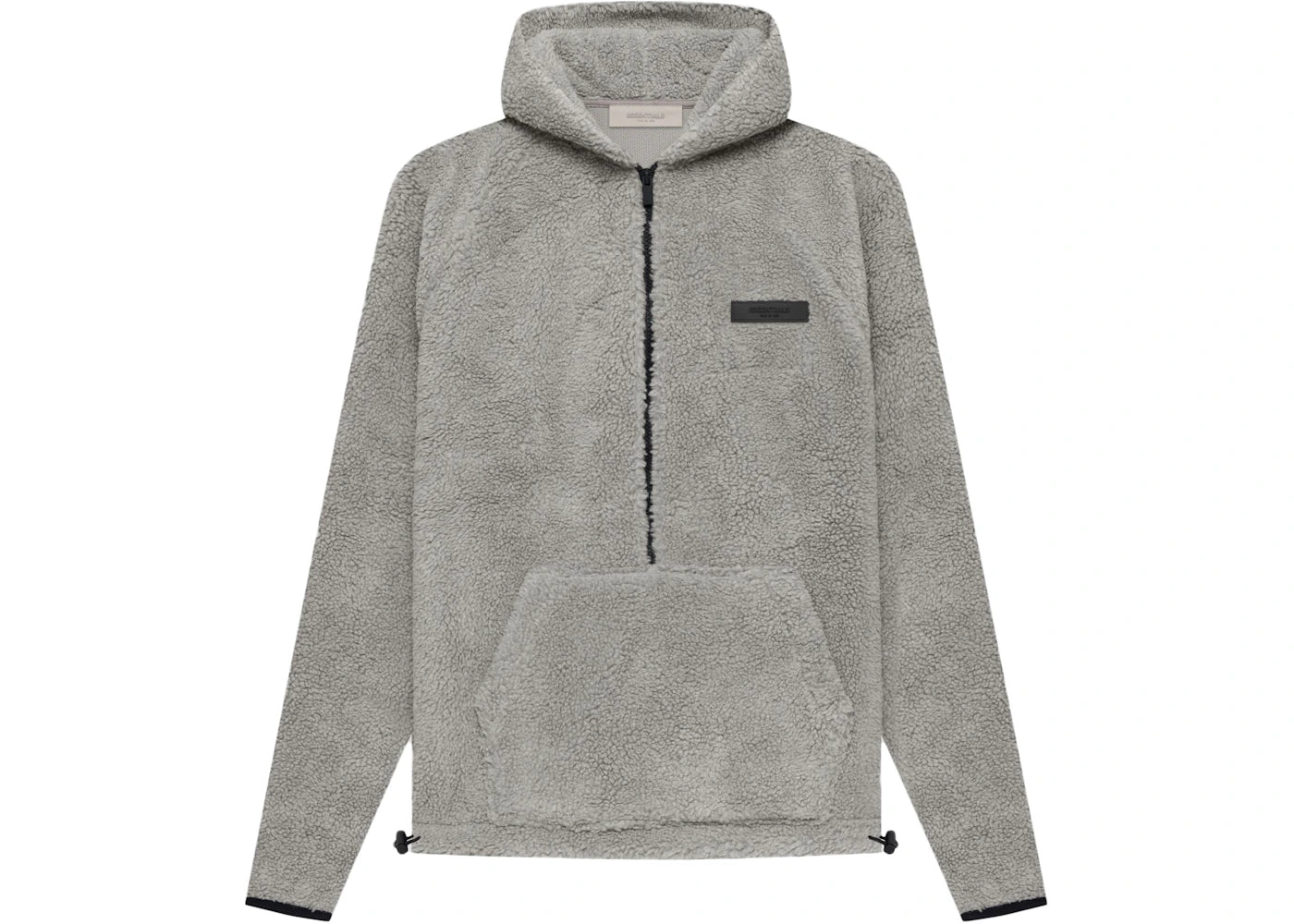 Fear of God Essentials Polar Fleece Half Zip Hoodie Dark Oatmeal