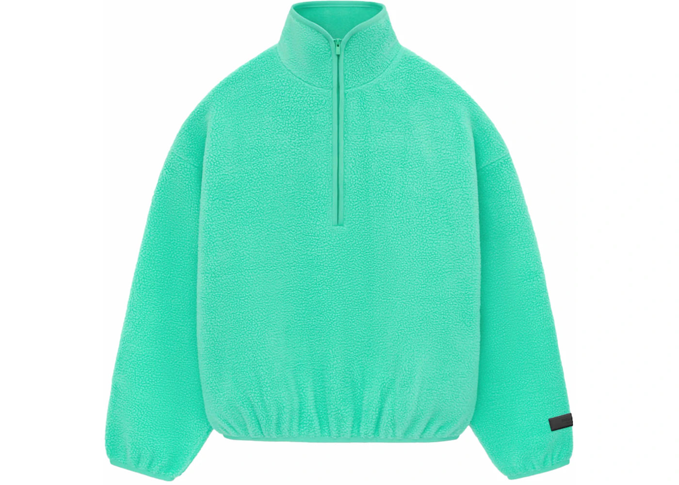 Fear of God Essentials Polar Fleece Half Zip Mockneck Mint Leaf