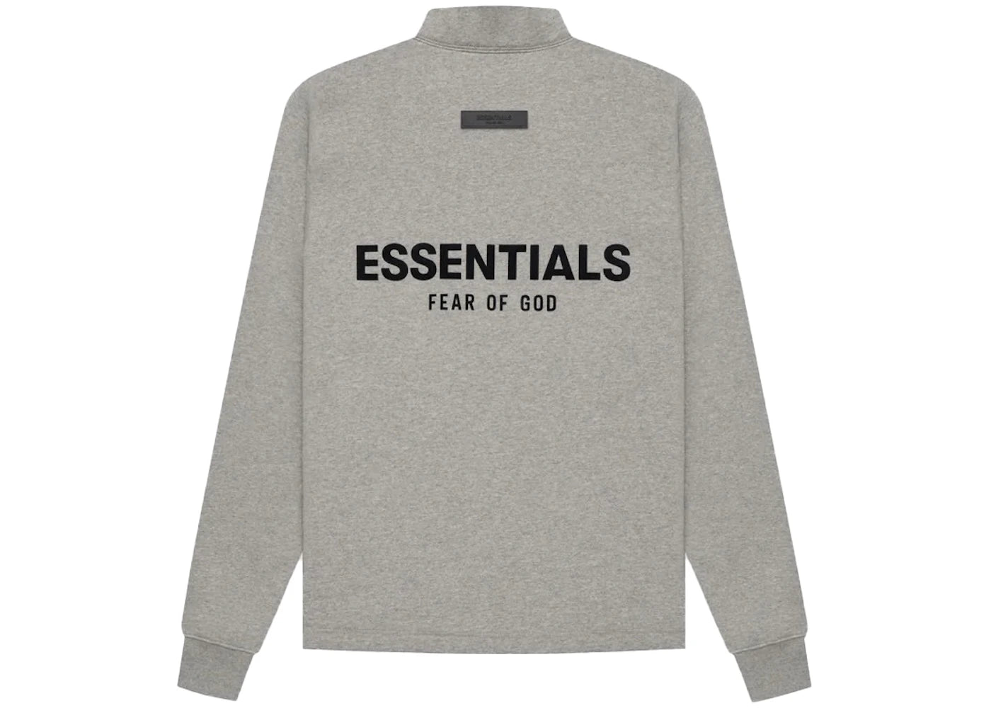 Fear of God Essentials Relaxed Mockneck Dark Oatmeal