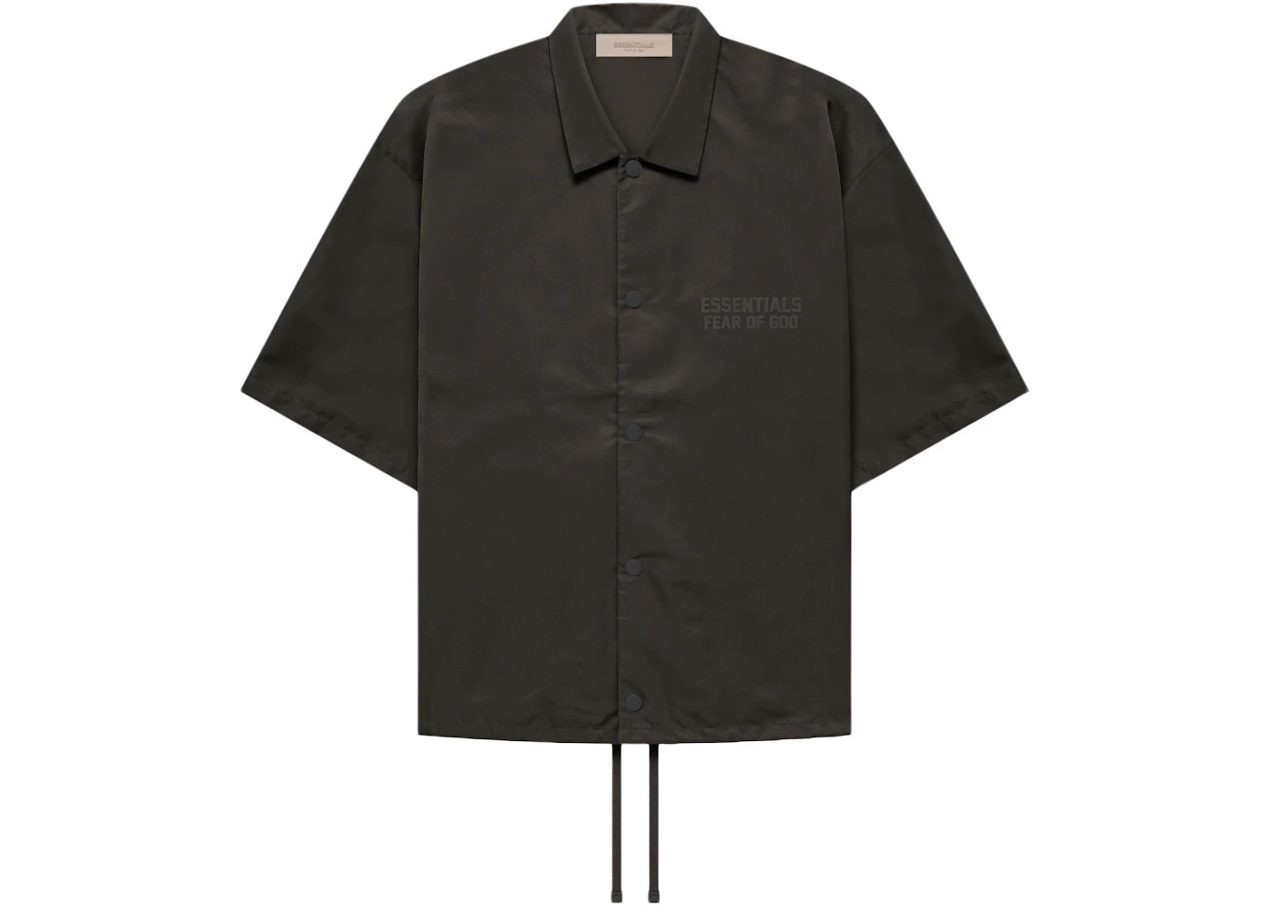 Fear of God Essentials SS Nylon Shirt Off Black