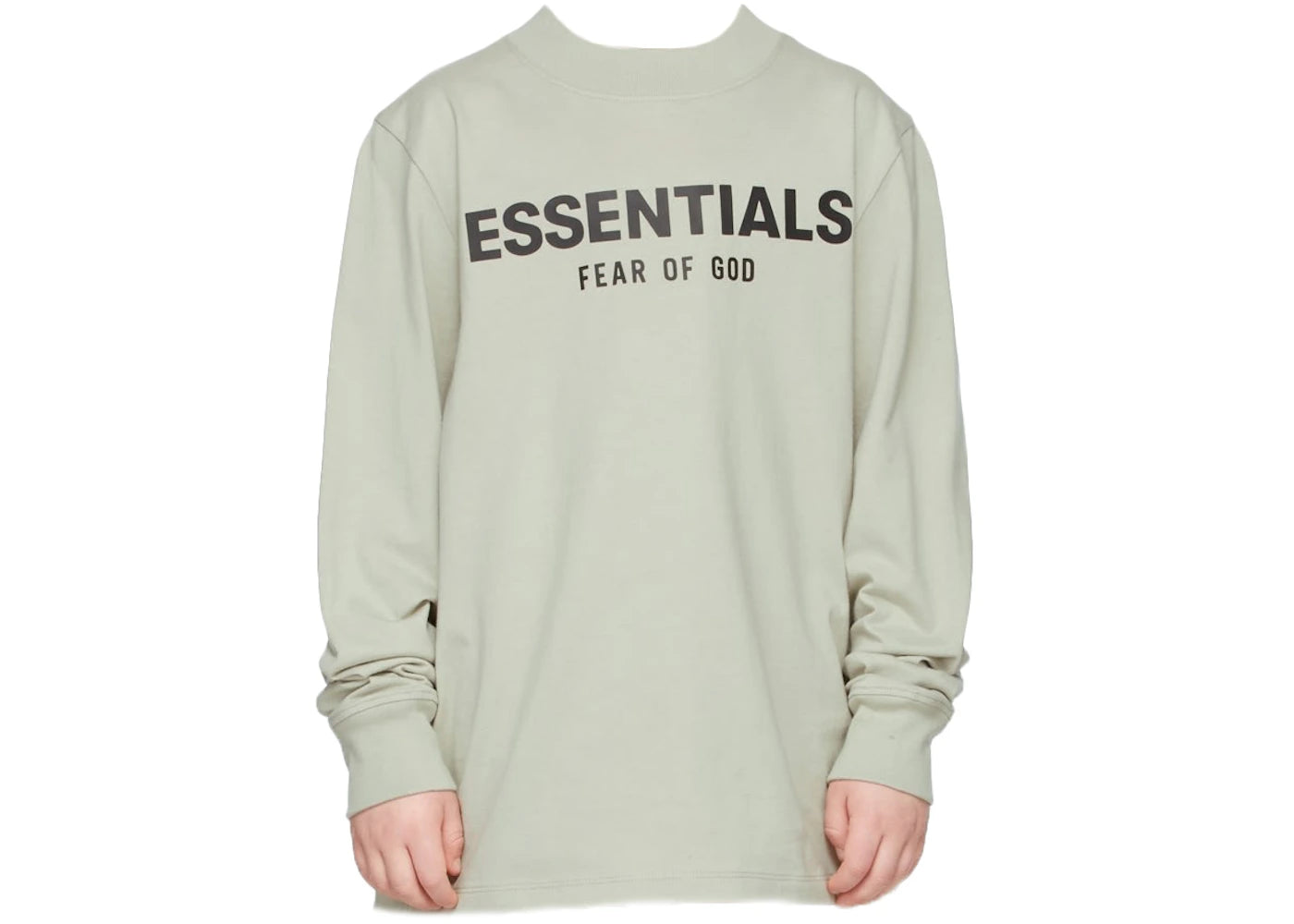 Fear of God Essentials SSENSE Exclusive Kids L/S T-shirt Concrete