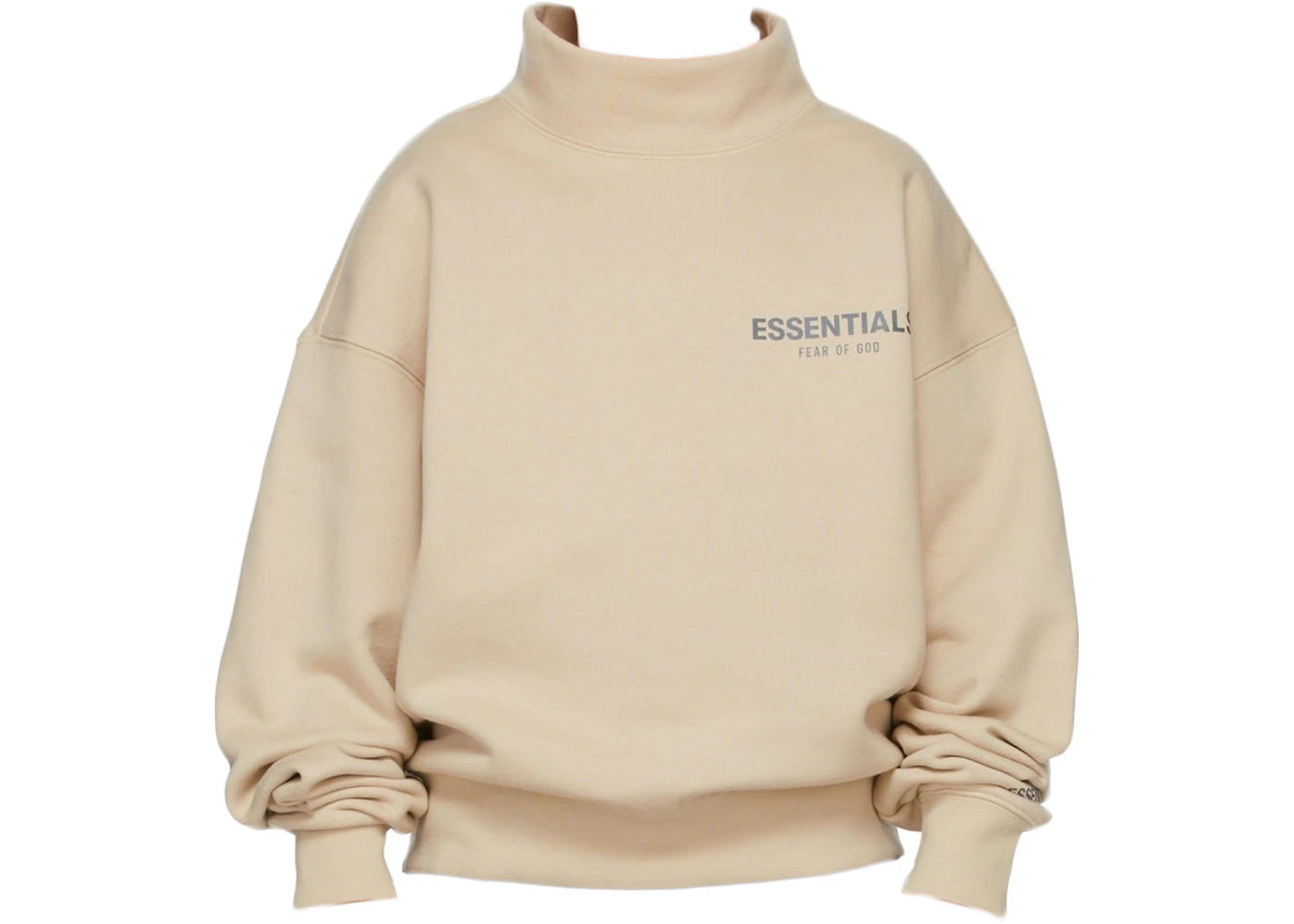 Fear of God Essentials SSENSE Exclusive Kids Mock Neck Sweatshirt Linen