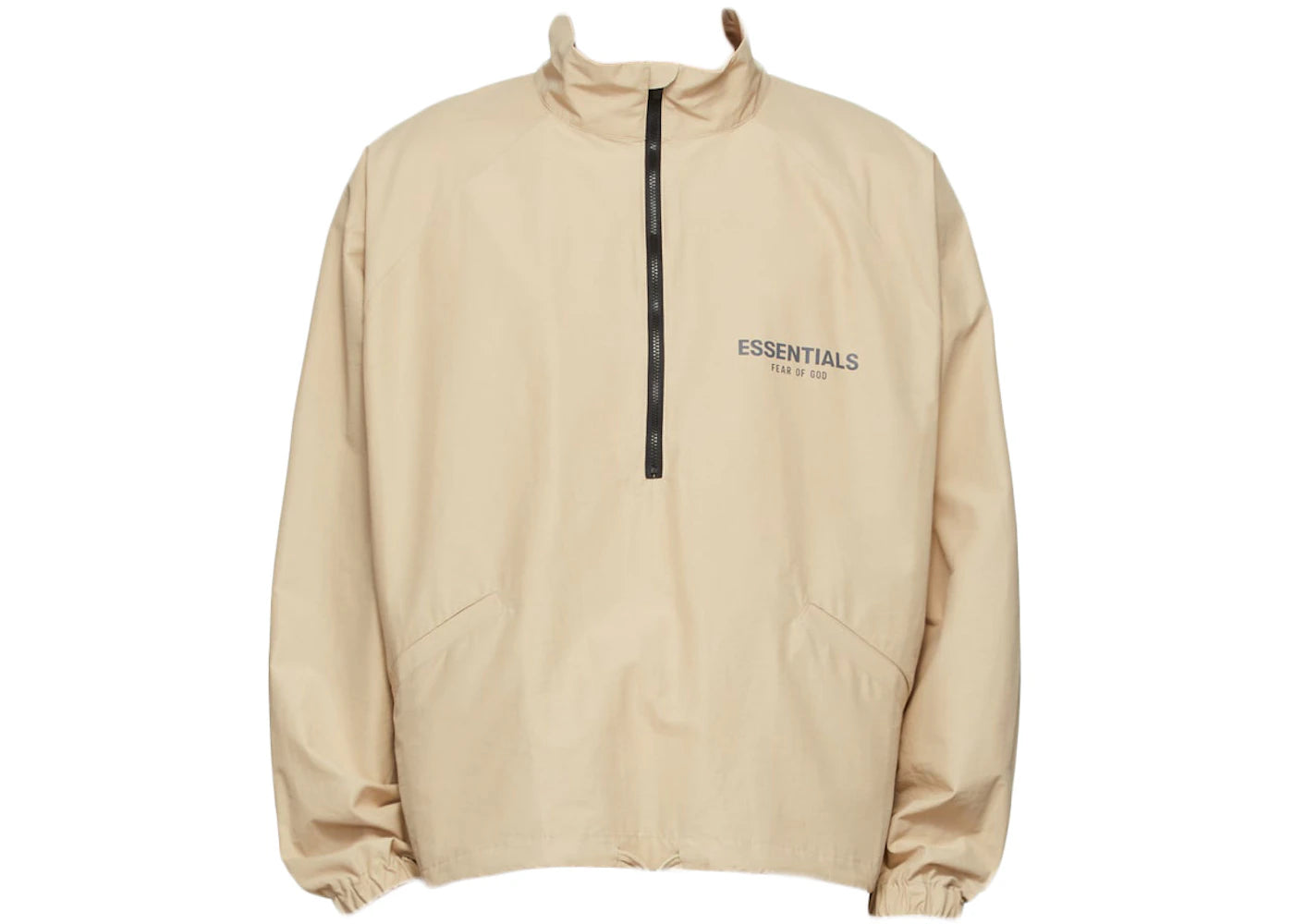 Fear of God Essentials SSENSE Exclusive Half-Zip Track Jacket Linen