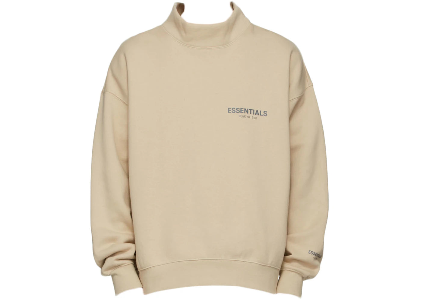 Fear of God Essentials SSENSE Exclusive Mock Neck Sweatshirt Linen