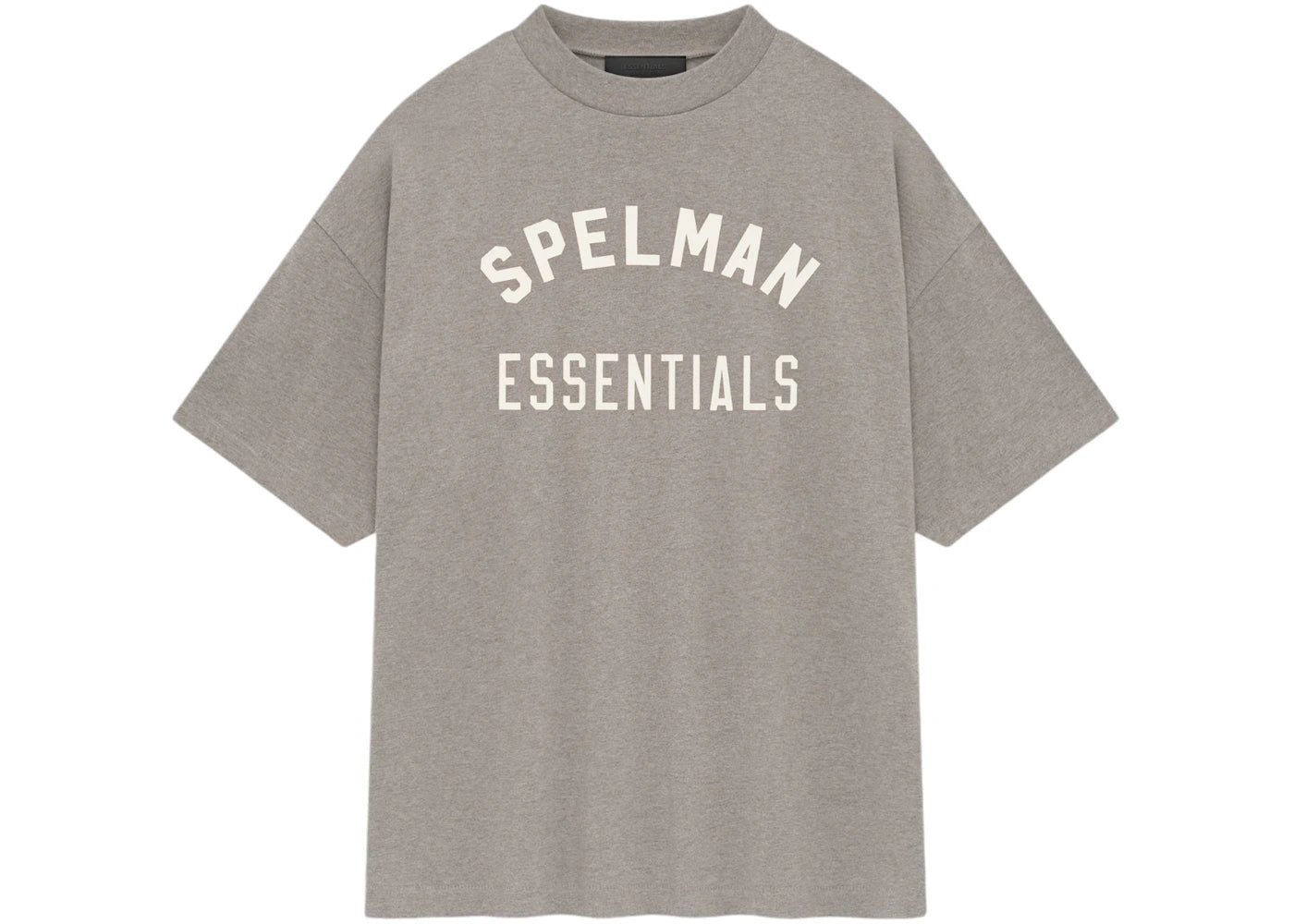 Fear of God Essentials Spelman Jersey Crewneck Tee Heather Grey/Shell