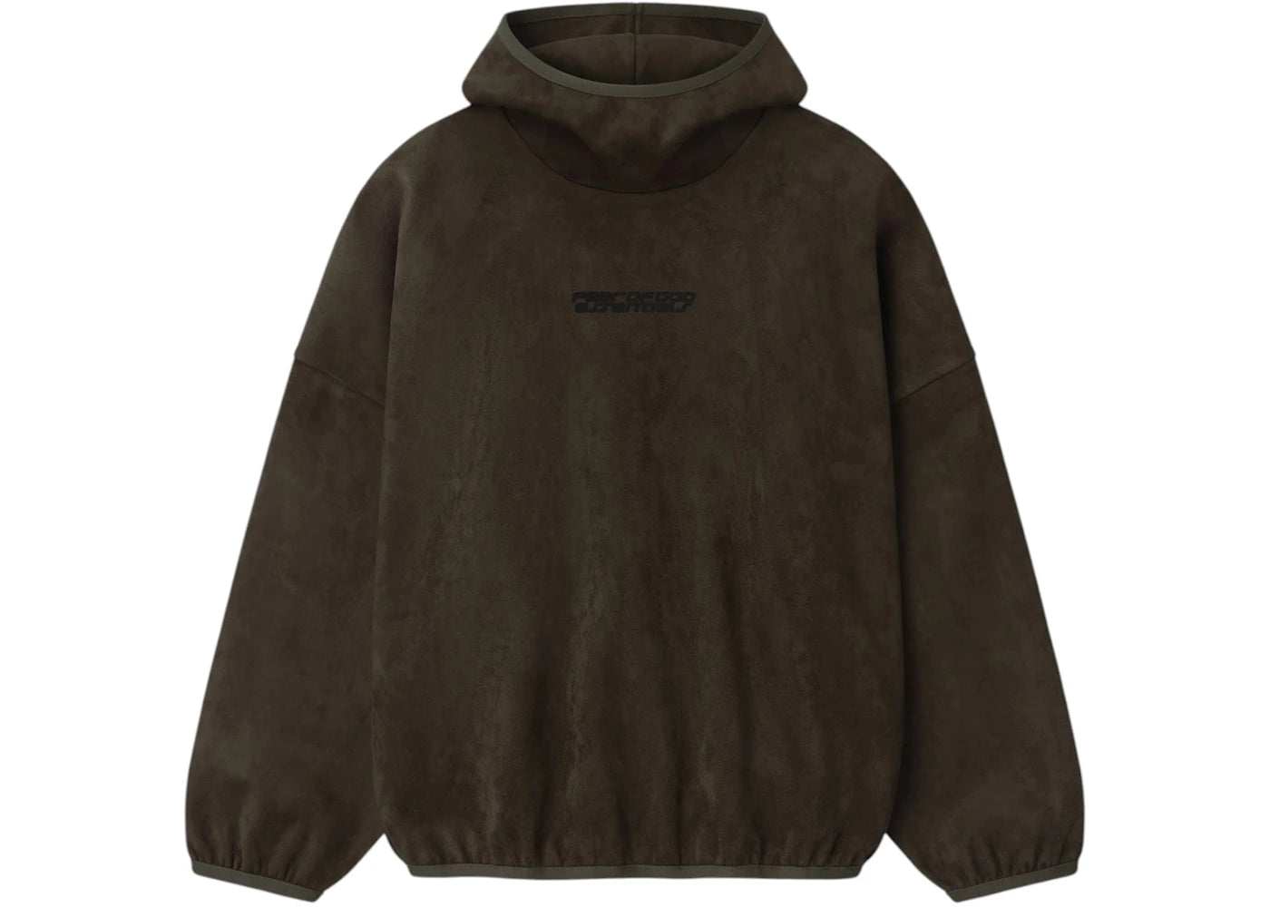 Fear of God Essentials Suede Fleece Modern Hoodie Brown