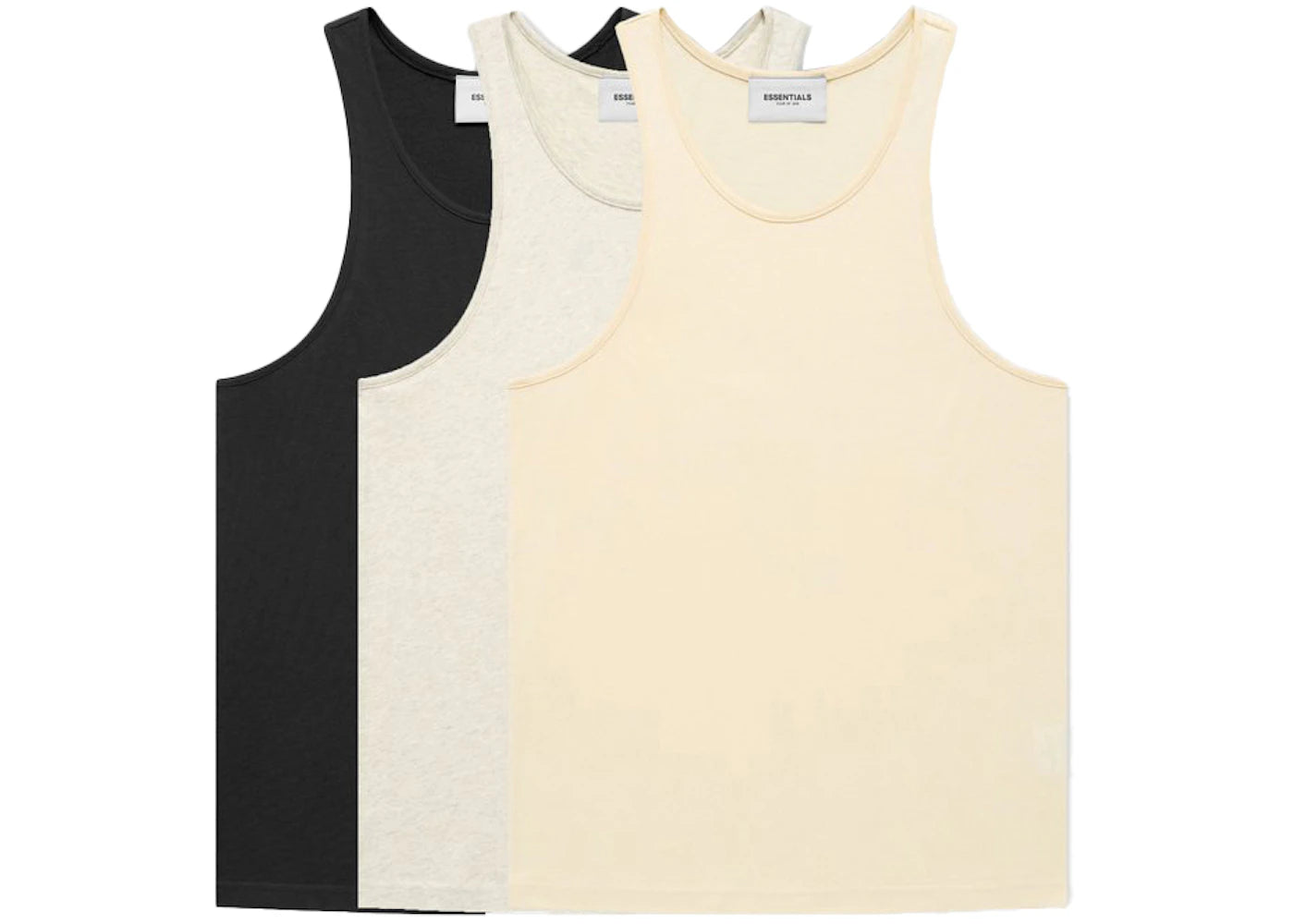 Fear of God Essentials Tank (3-Pack) Black/Heather/Cream