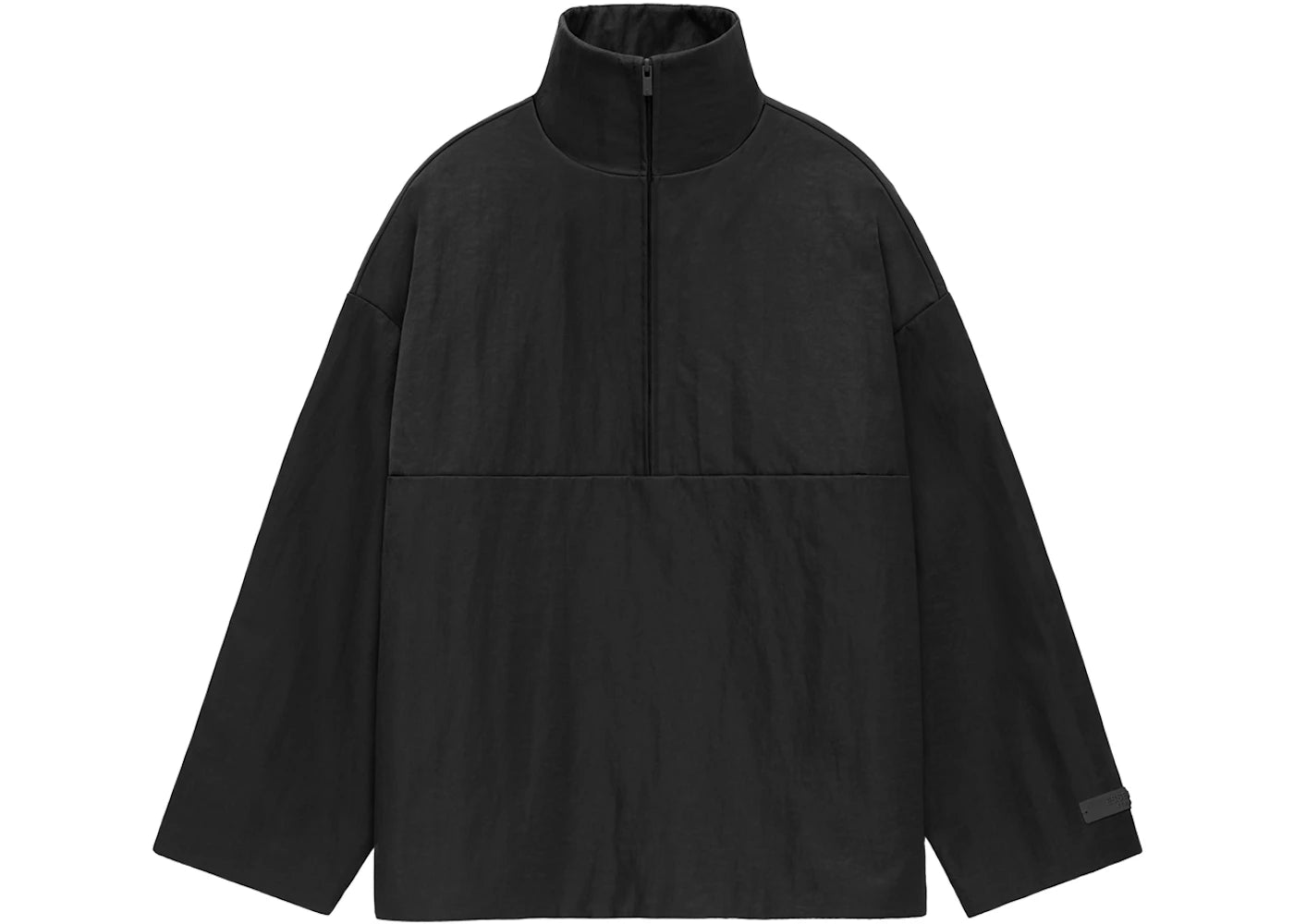 Fear of God Essentials Textured Nylon Halfzip Pullover Black
