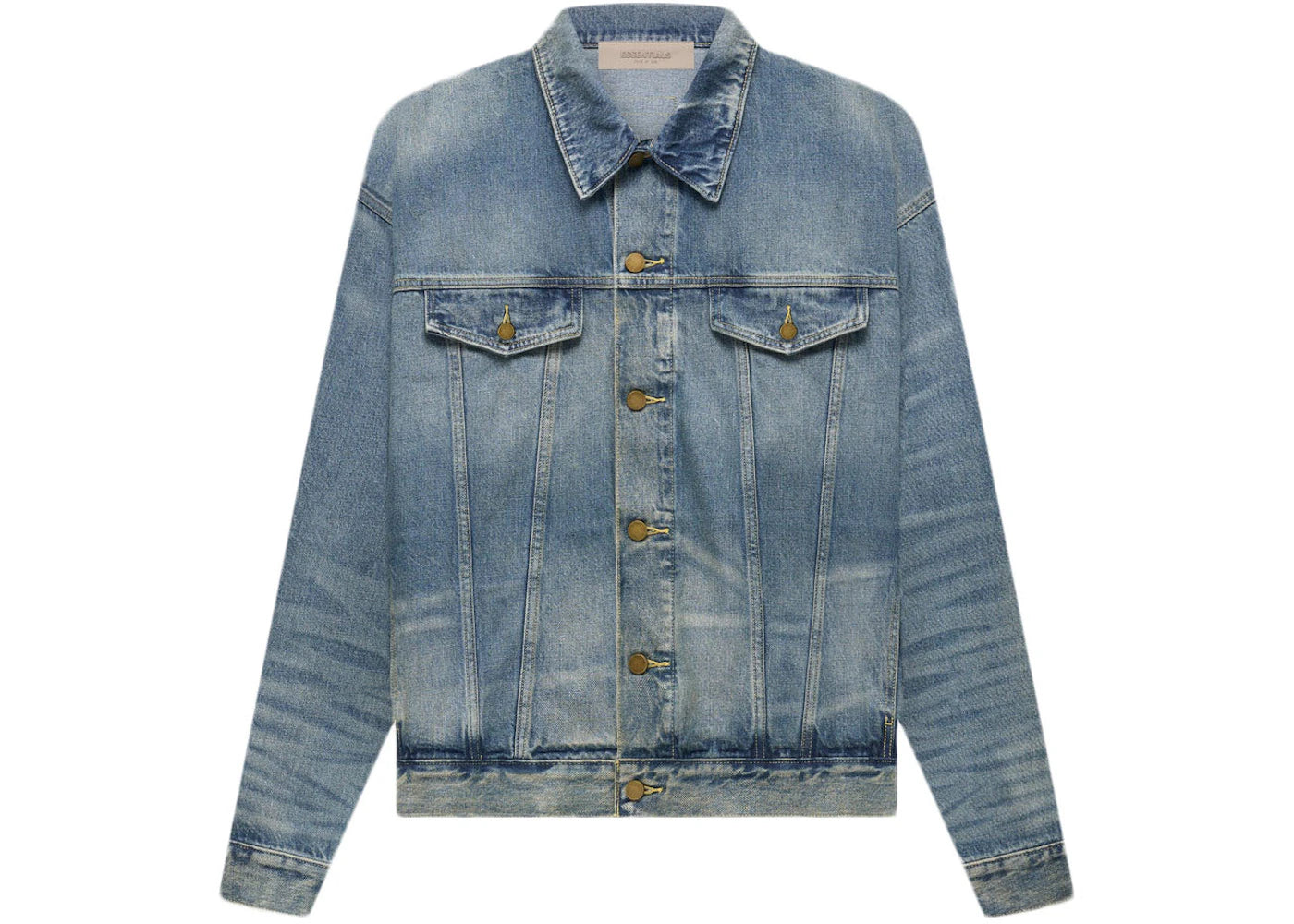 Fear of God Essentials Trucker Jacket Indigo