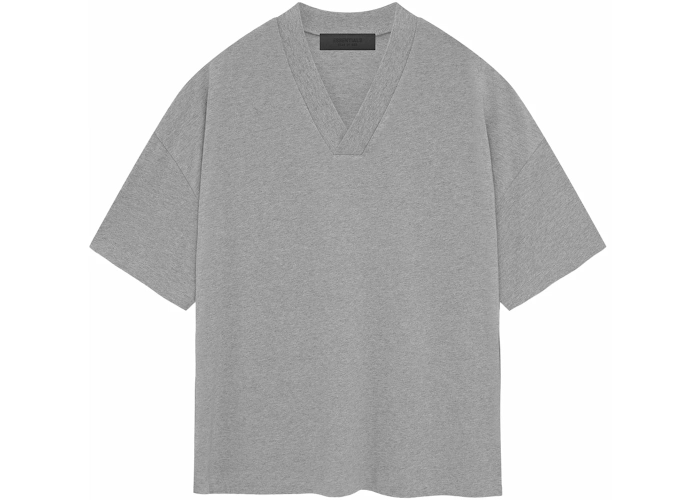 Fear of God Essentials V-Neck Tee Dark Heather Oatmeal