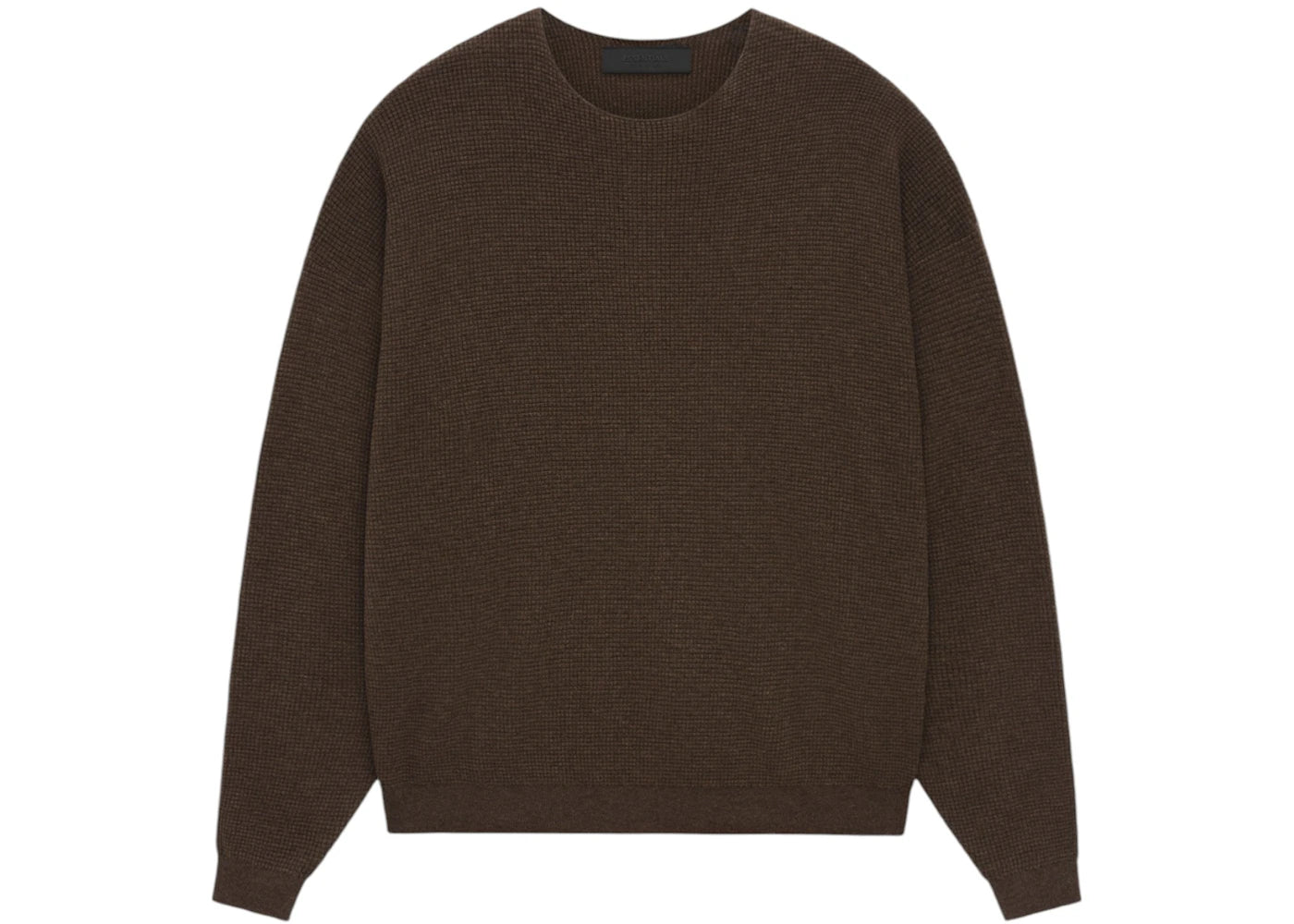 Fear of God Essentials Waffle Crewneck Sweater Brown