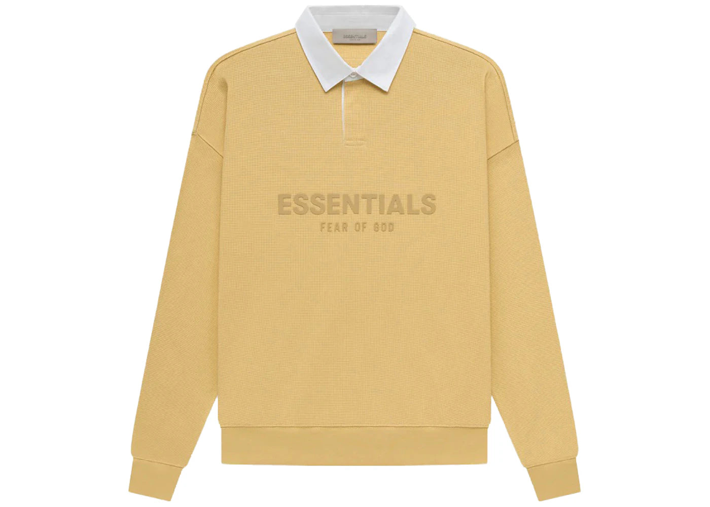 Fear of God Essentials Waffle Henley Rugby Light Tuscan