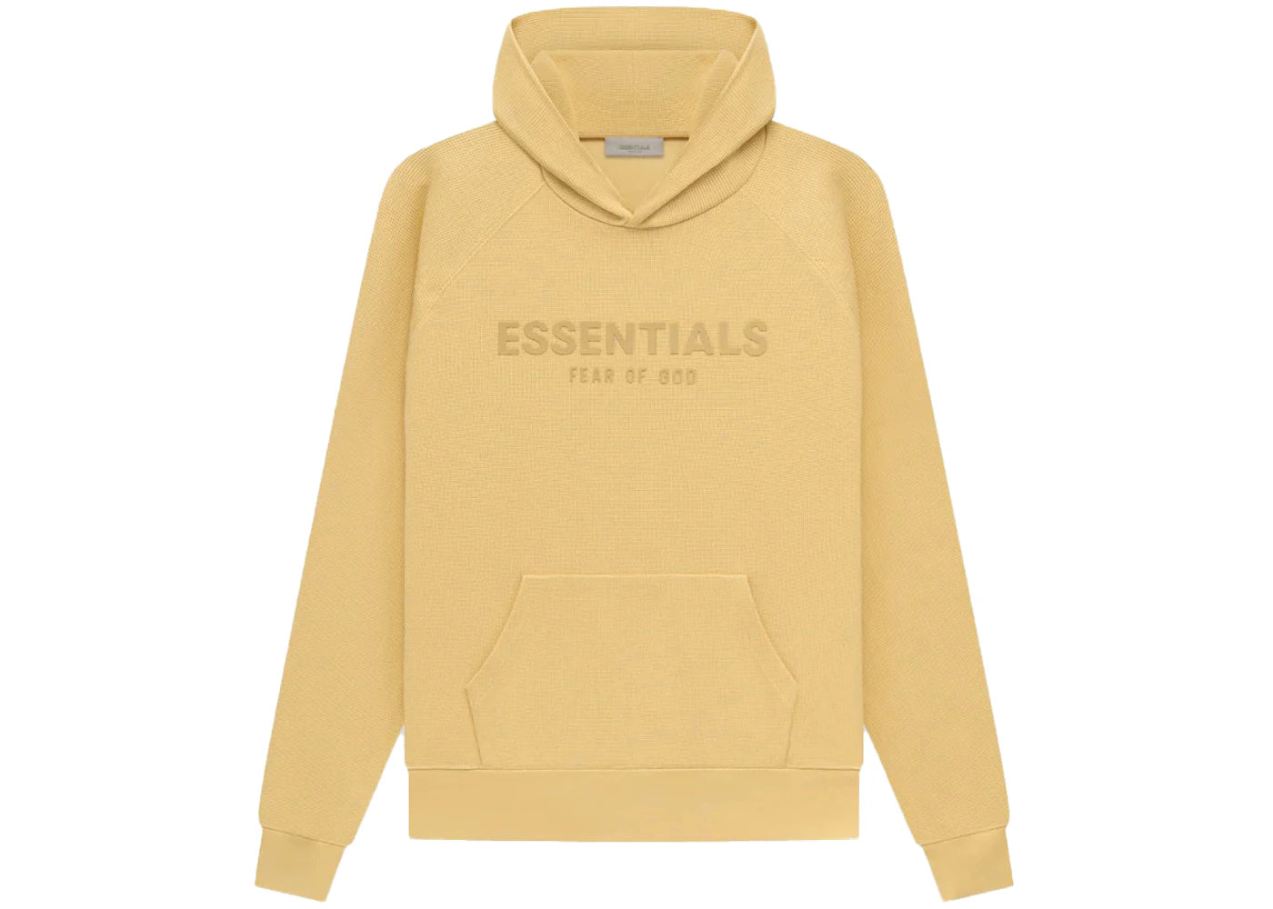 Fear of God Essentials Waffle Raglan Hoodie Light Tuscan