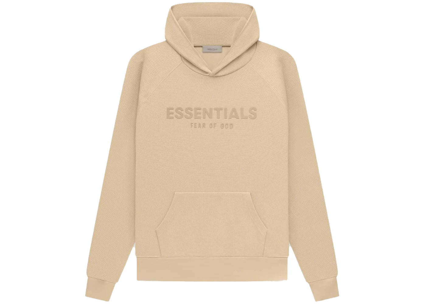 Fear of God Essentials Waffle Raglan Hoodie Sand