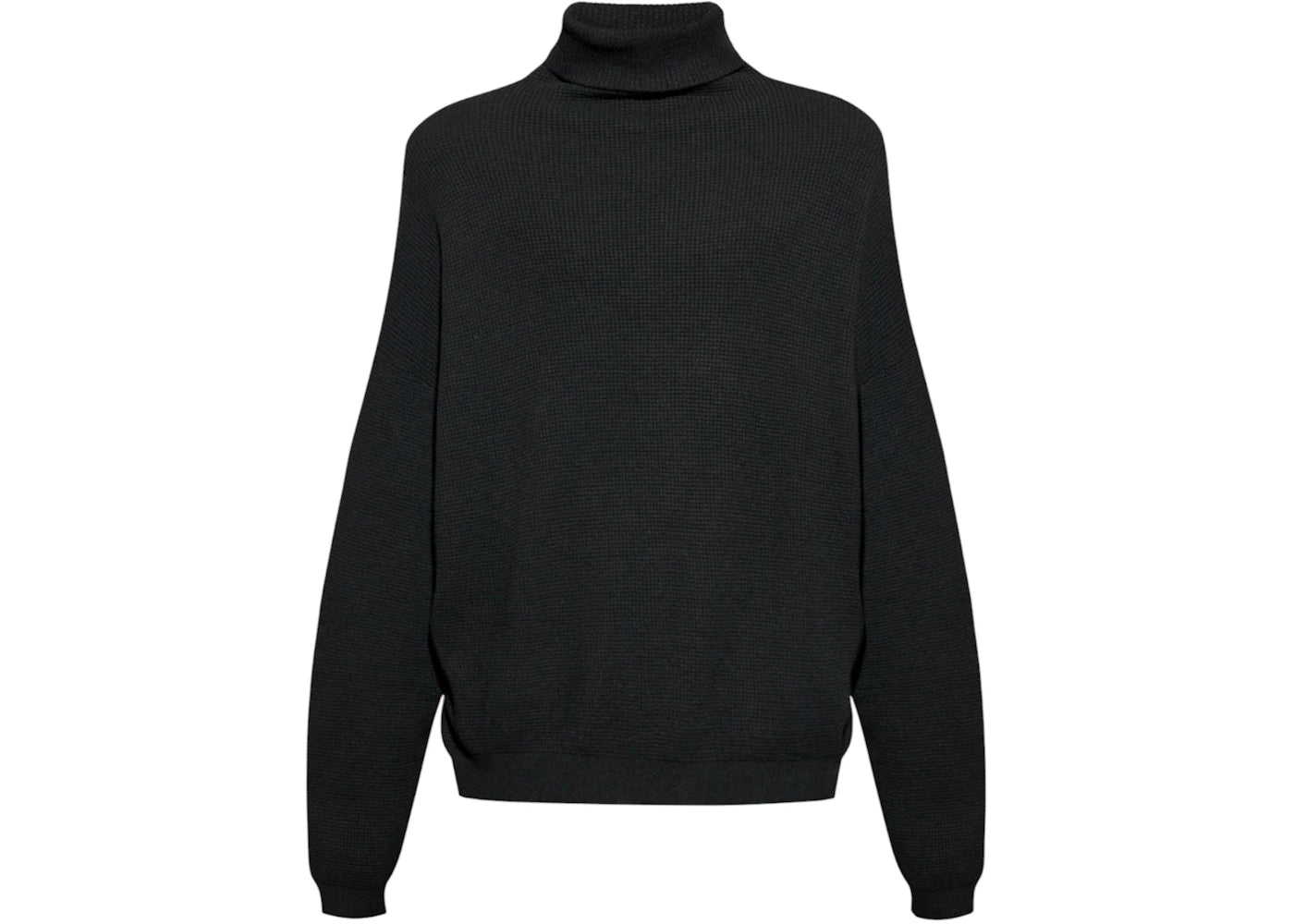 Fear of God Essentials Waffle Turtleneck Pullover Black