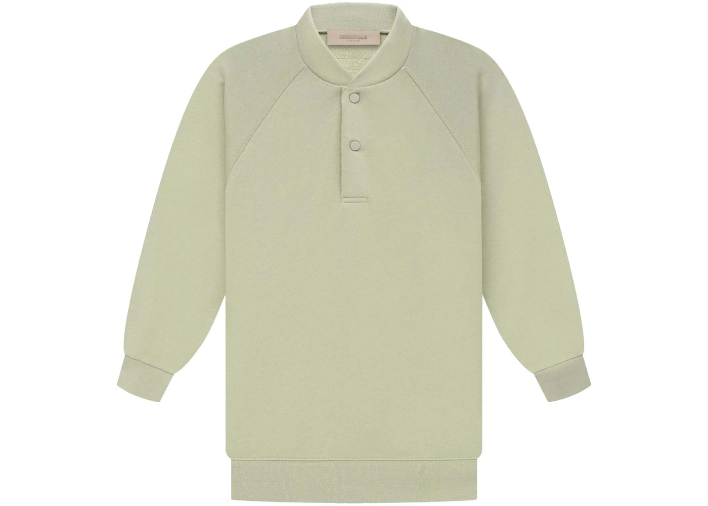 Fear of God Essentials Womens 3/4 Sleeve Henley Seamfoam