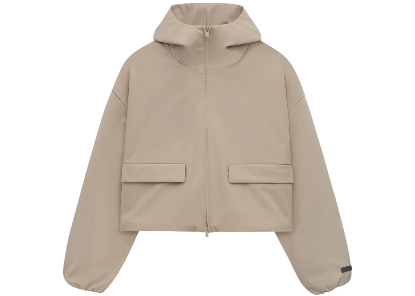 Fear of God Essentials Women's Bonded Nylon Hooded Anorak Desert Sand