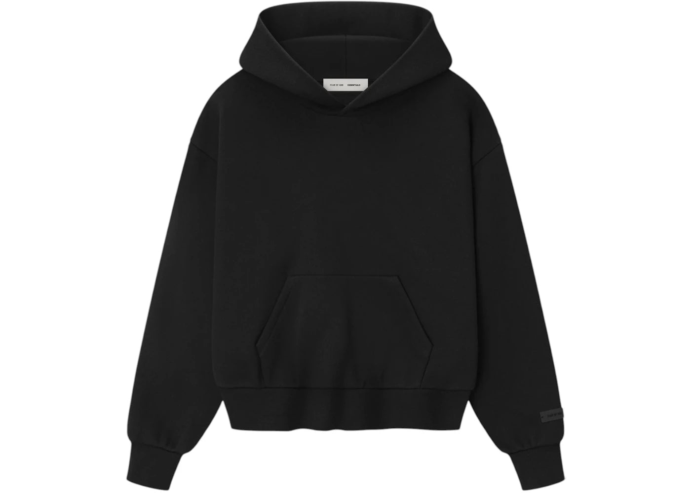 Fear of God Essentials Womens Classic Fleece Hoodie Jet Black