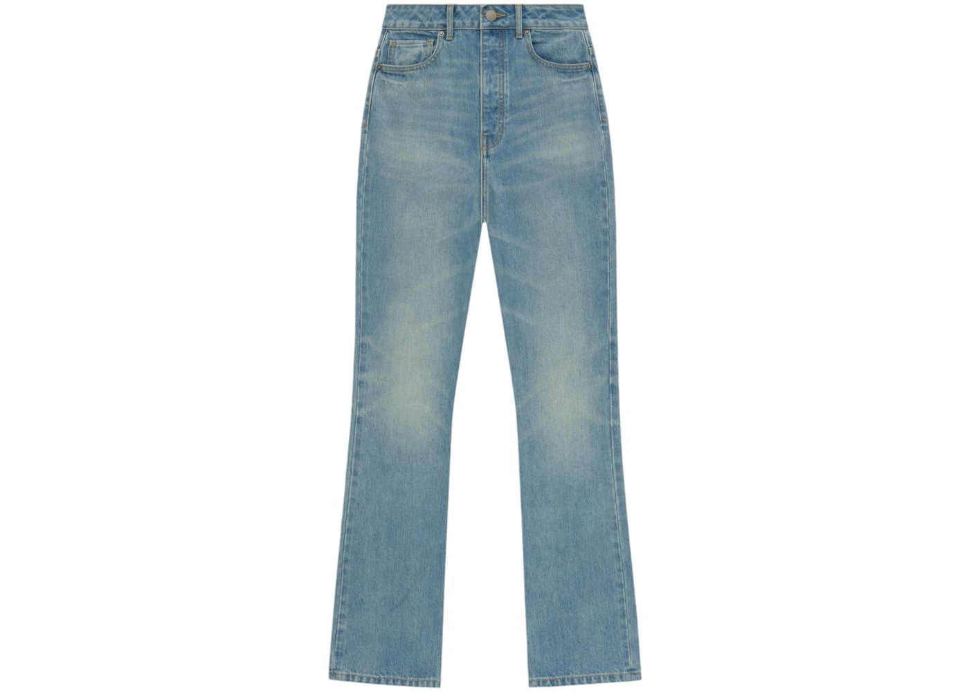 Fear of God Essentials Womens High Waisted Denim Jean Vintage Blue