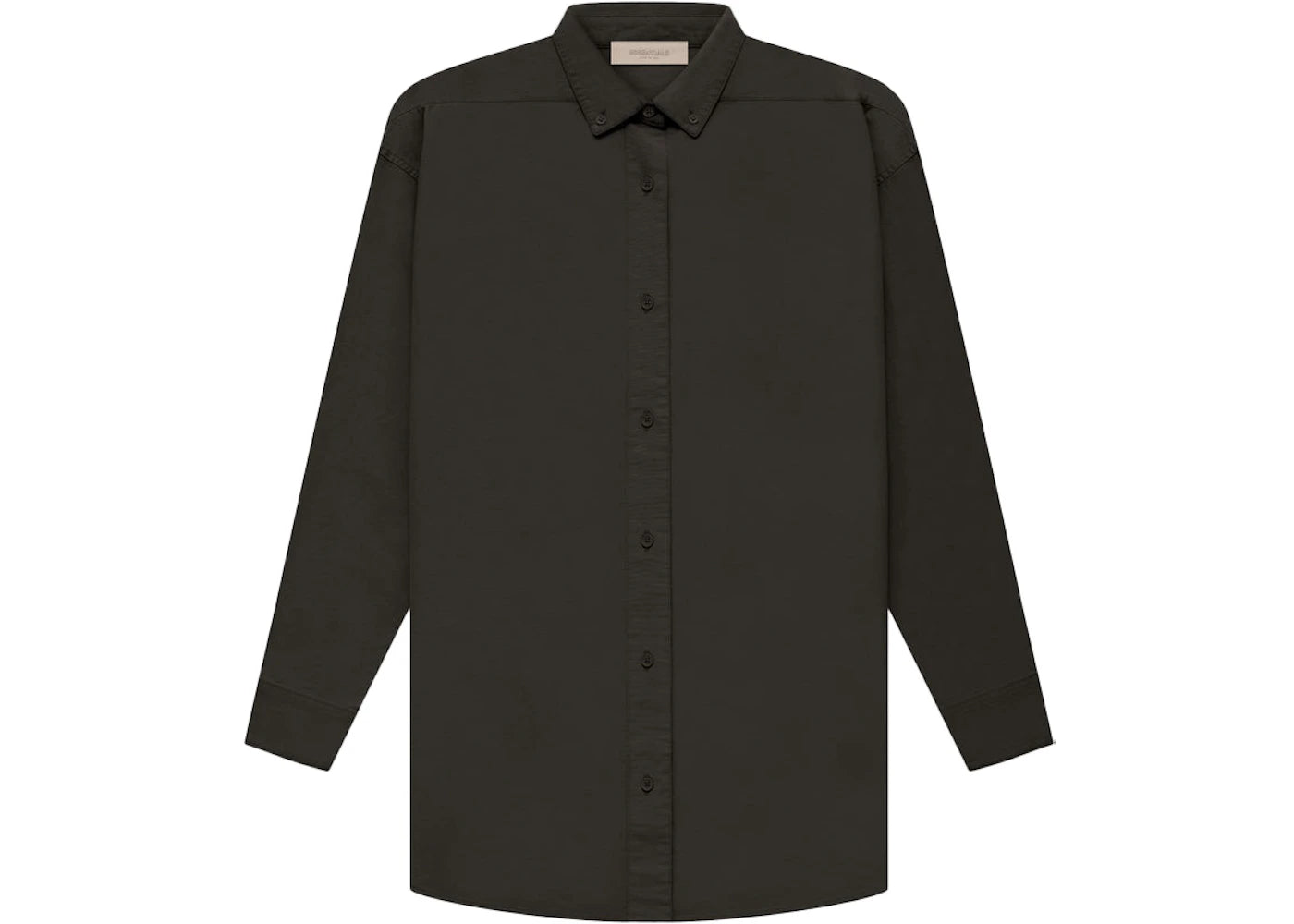 Fear of God Essentials Women's L/S Oxford Off Black