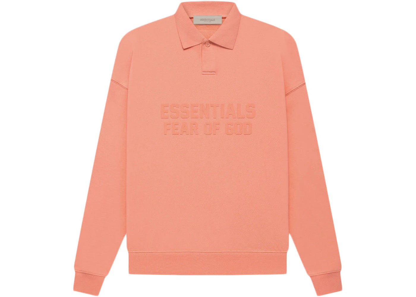 Fear of God Essentials Women's L/S Polo Coral
