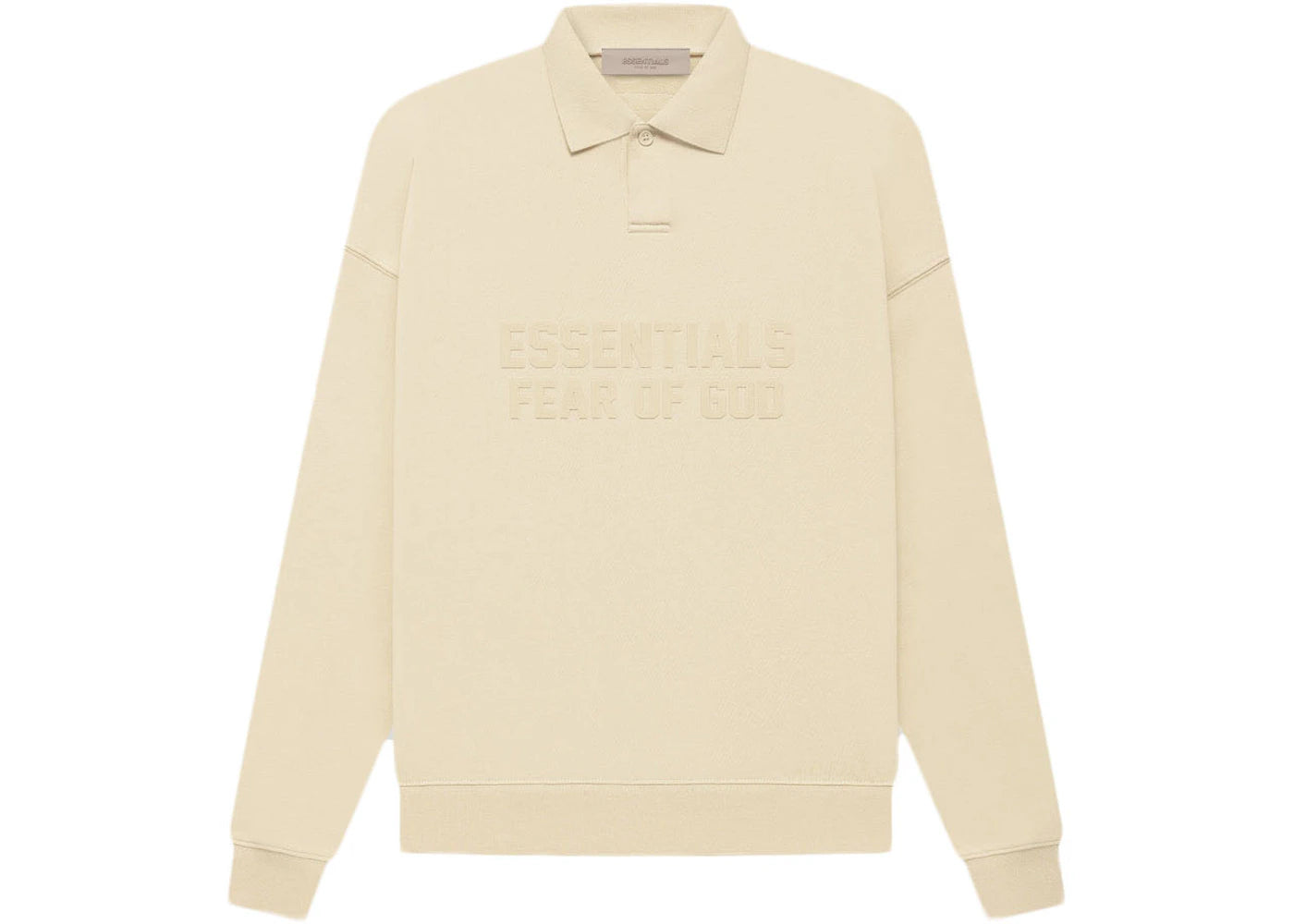 Fear of God Essentials Women's L/S Polo Egg Shell