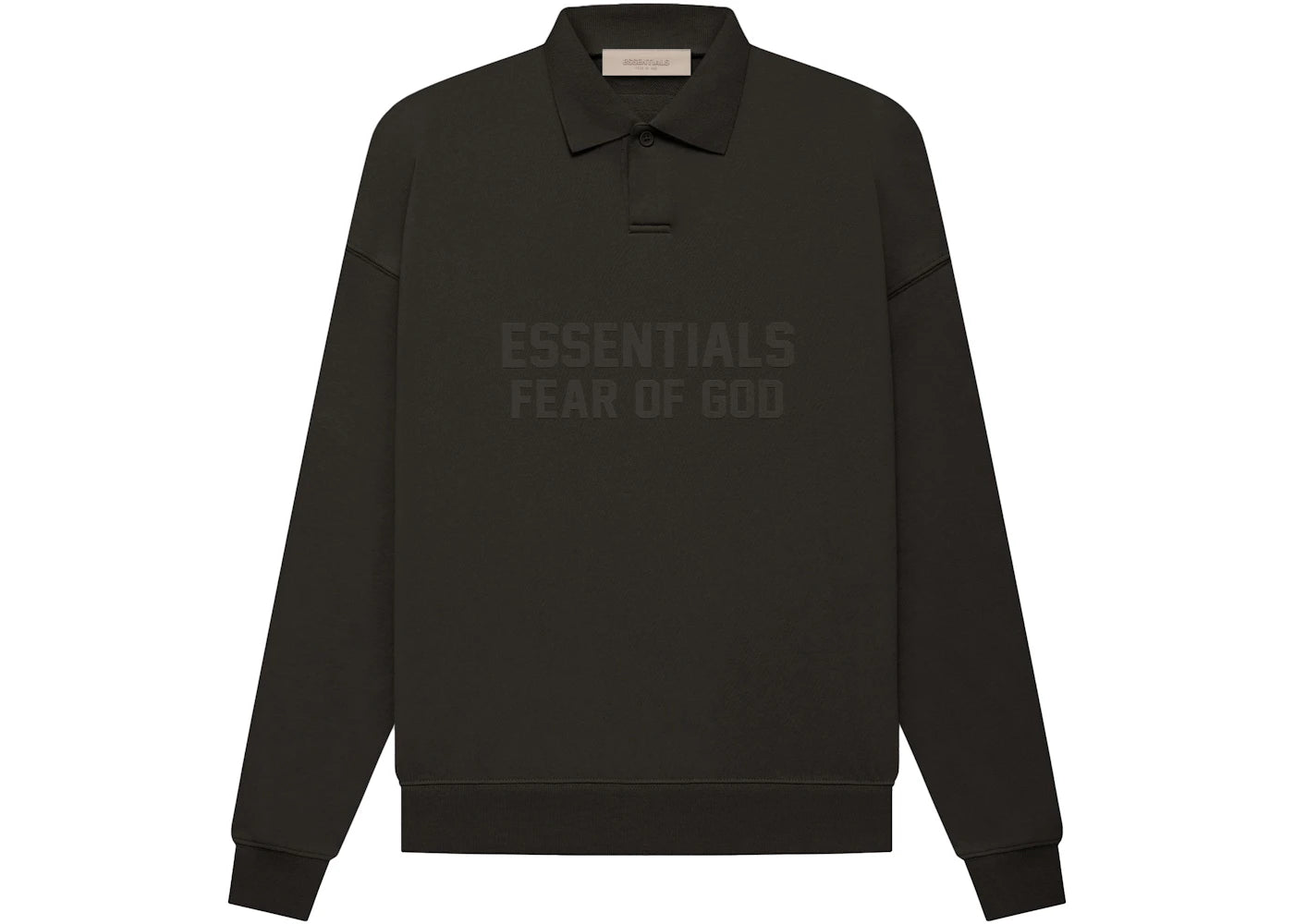 Fear of God Essentials Women's L/S Polo Off Black