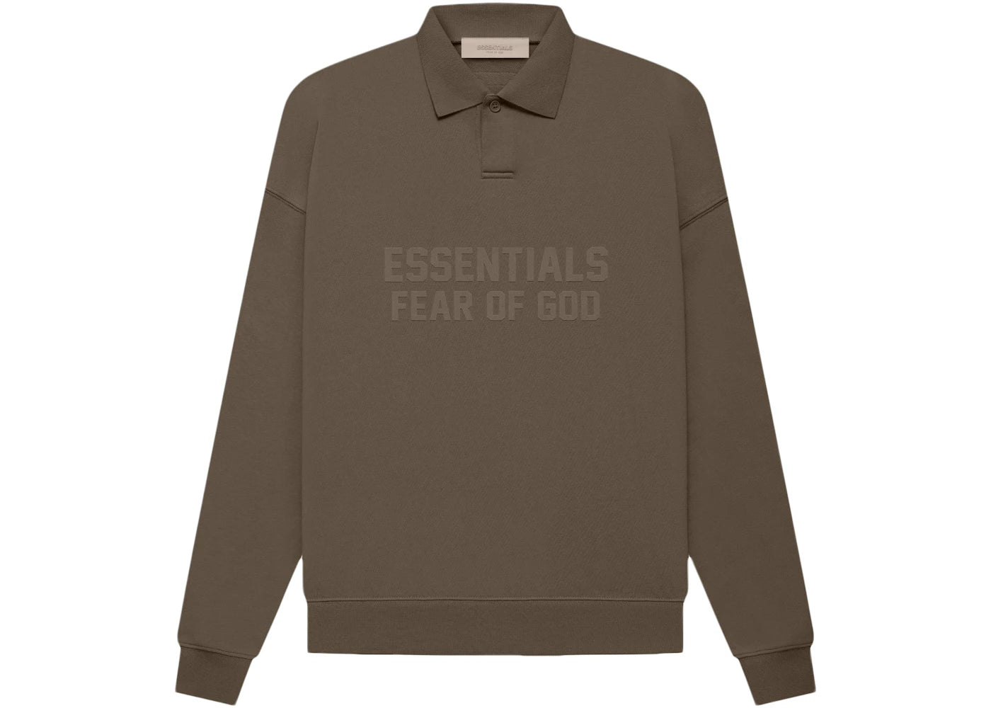 Fear of God Essentials Women's L/S Polo Wood