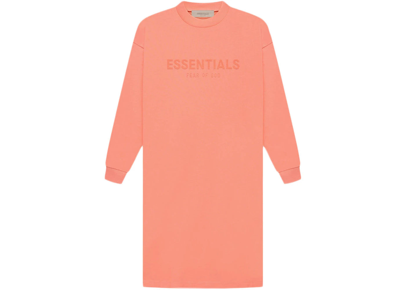 Fear of God Essentials Women's L/S T-shirt Dress Coral
