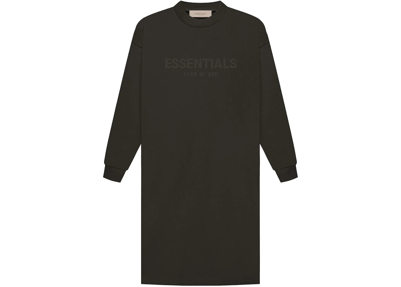 Fear of God Essentials Women's L/S Tee Dress Off Black