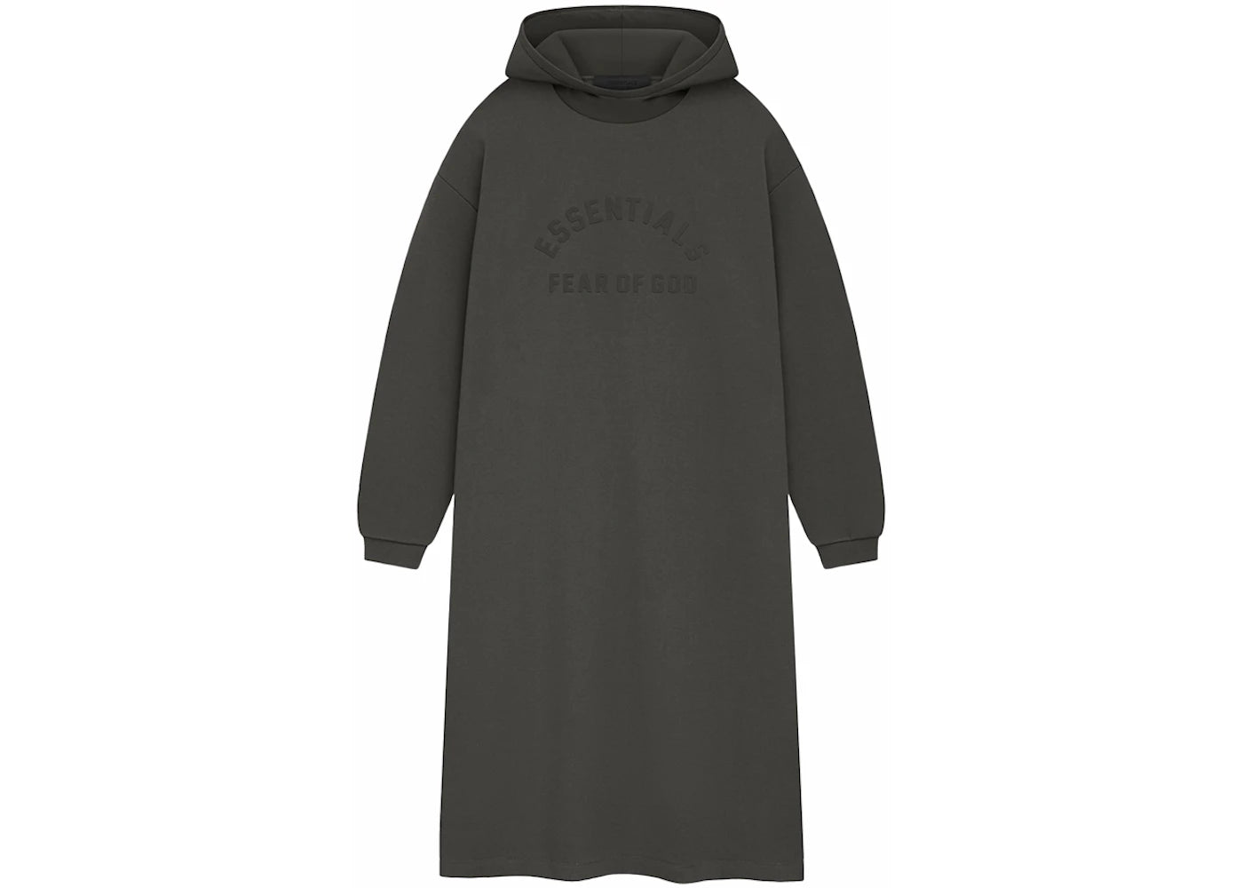 Fear of God Essentials Women's Nylon Fleece Hooded Dress Ink/Ink