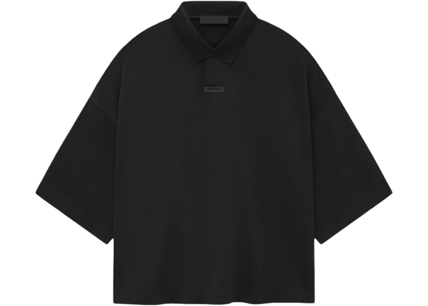Fear of God Essentials Women's Pique Cropped Polo (FW24) Black