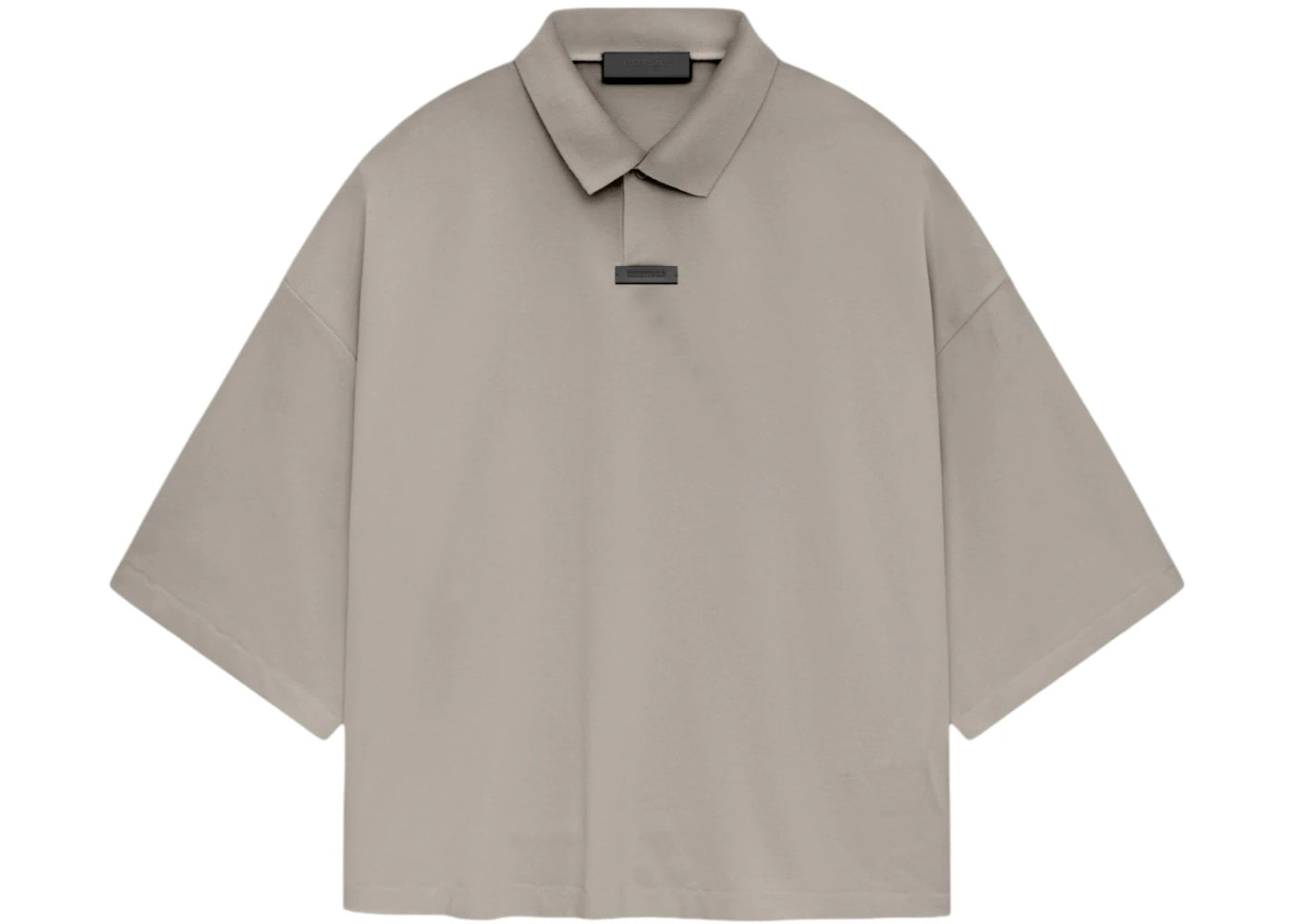 Fear of God Essentials Women's Pique Cropped Polo Heather Gray