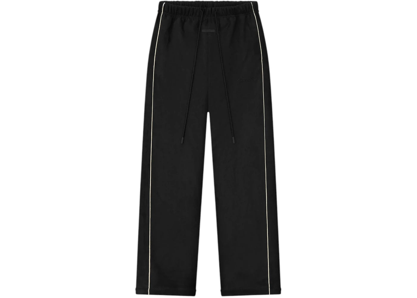 Fear of God Essentials Womens Suede Fleece Signature Relaxed Pant Vintage Black