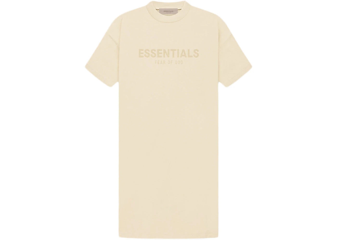 Fear of God Essentials Women's T-shirt Dress Egg Shell