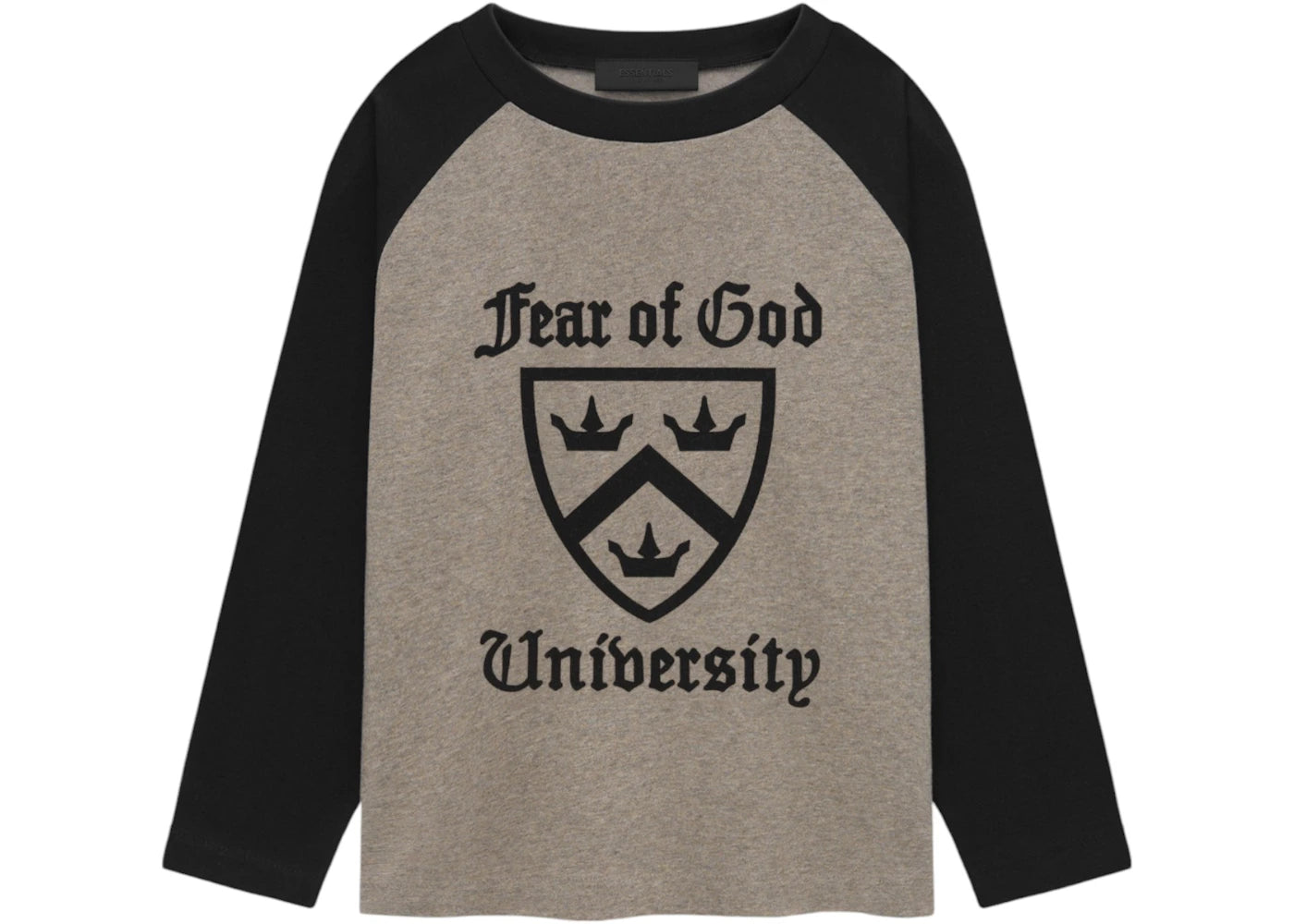 Fear of God Essentials Women's Tri-Blend Baseball Shirt Heather Gray