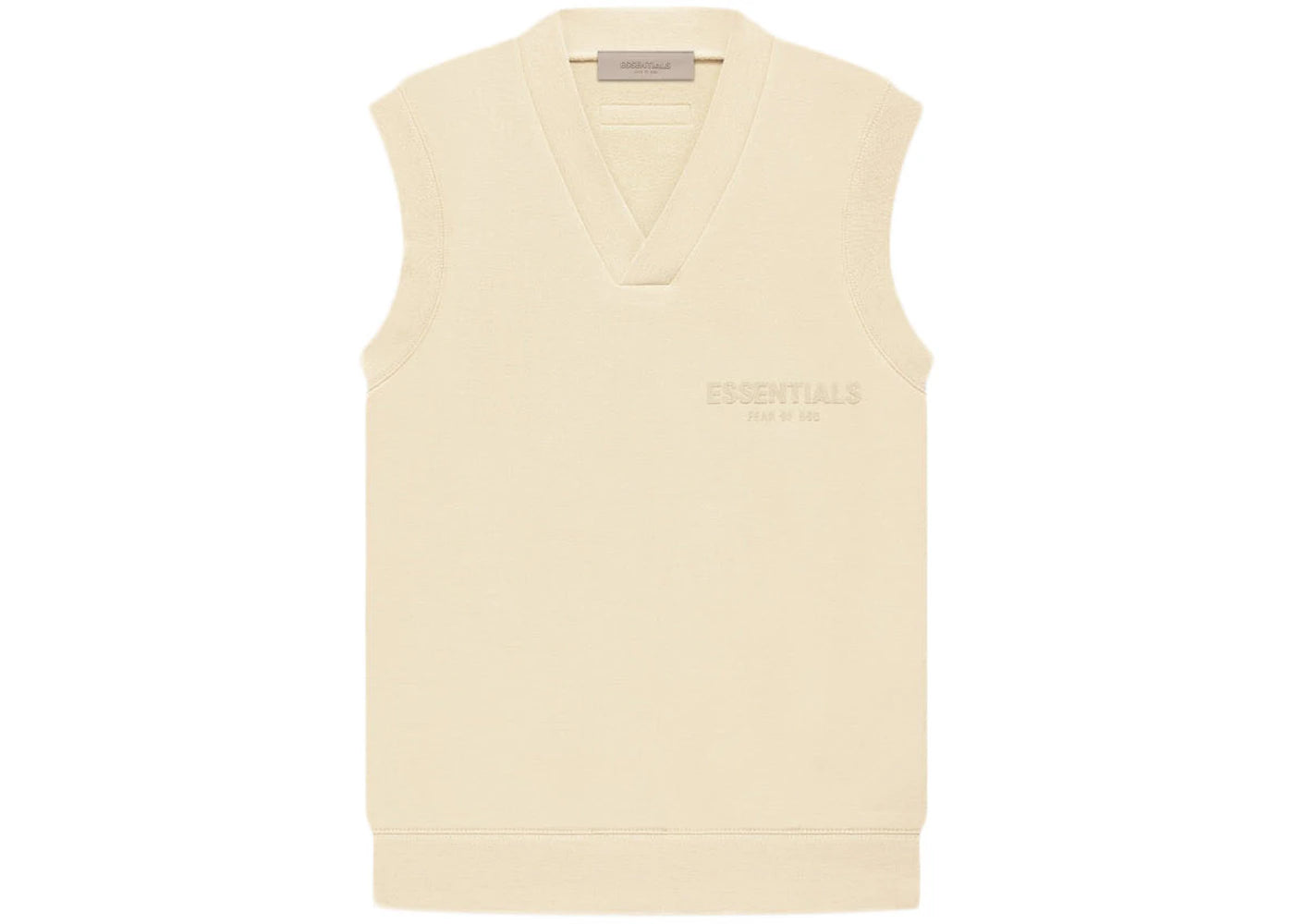 Fear of God Essentials Women's V Neck Vest Egg Shell