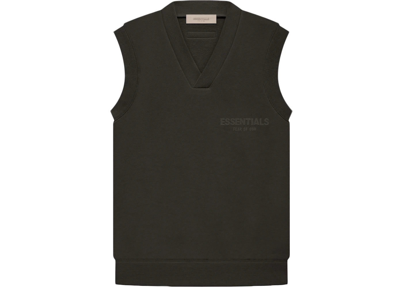 Fear of God Essentials Women's V Neck Vest Off Black