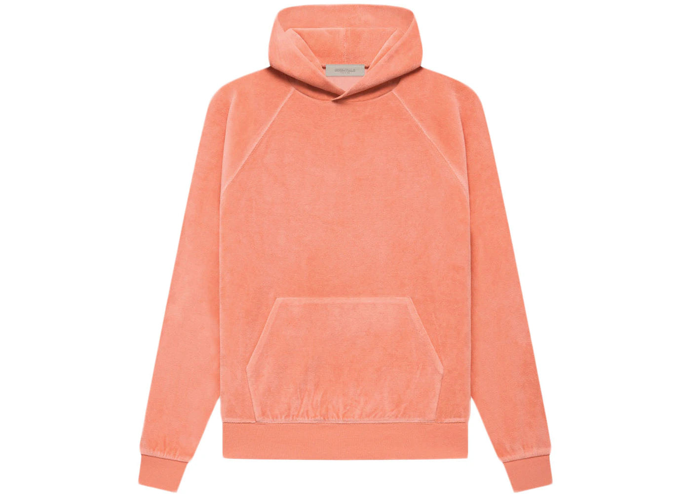 Fear of God Essentials Women's Velour Hoodie Coral