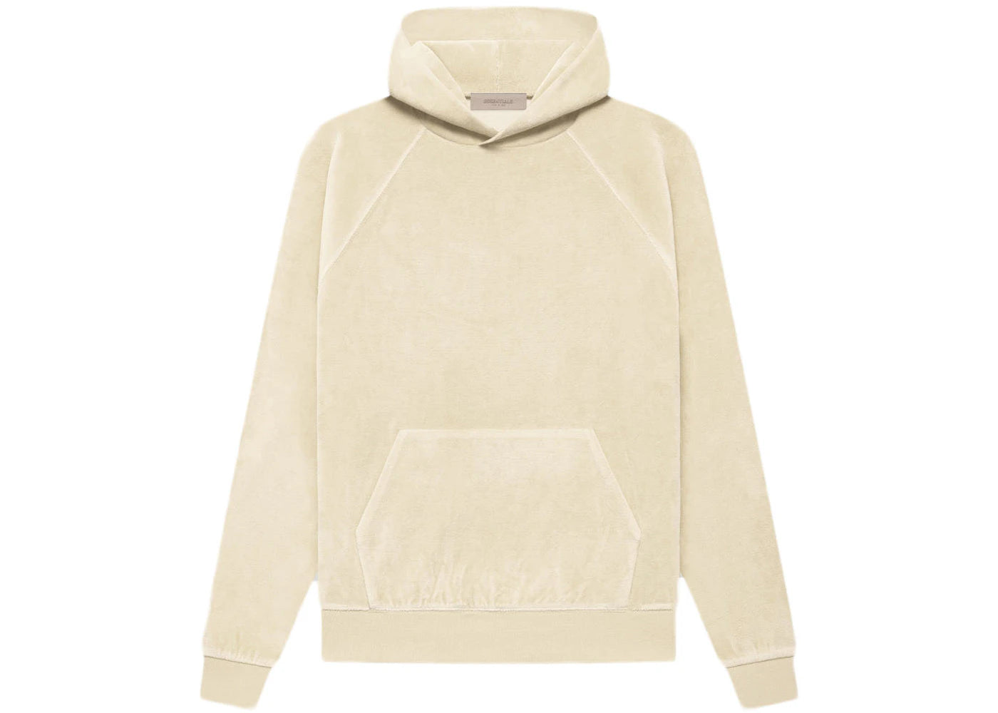 Fear of God Essentials Women's Velour Hoodie Egg Shell