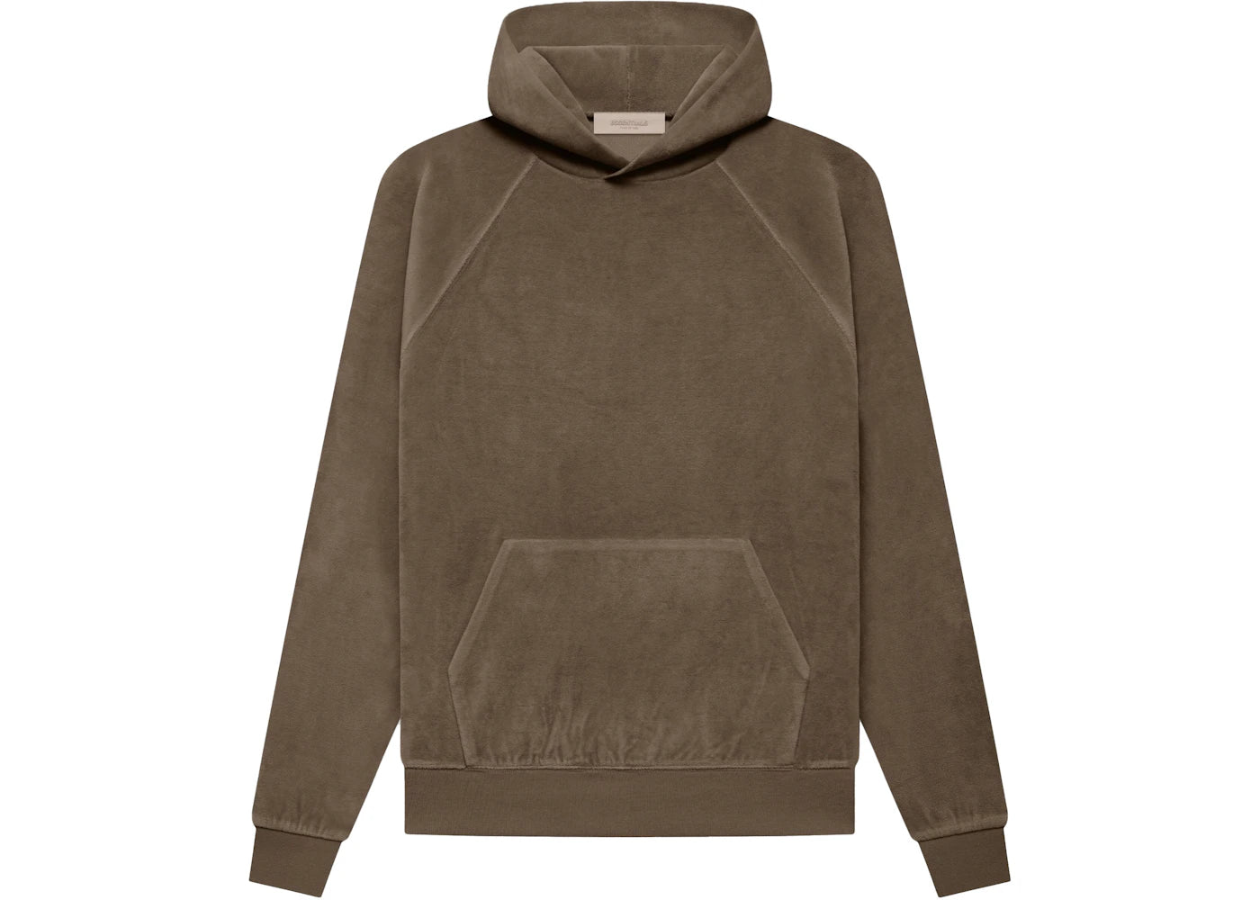 Fear of God Essentials Women's Velour Hoodie Wood