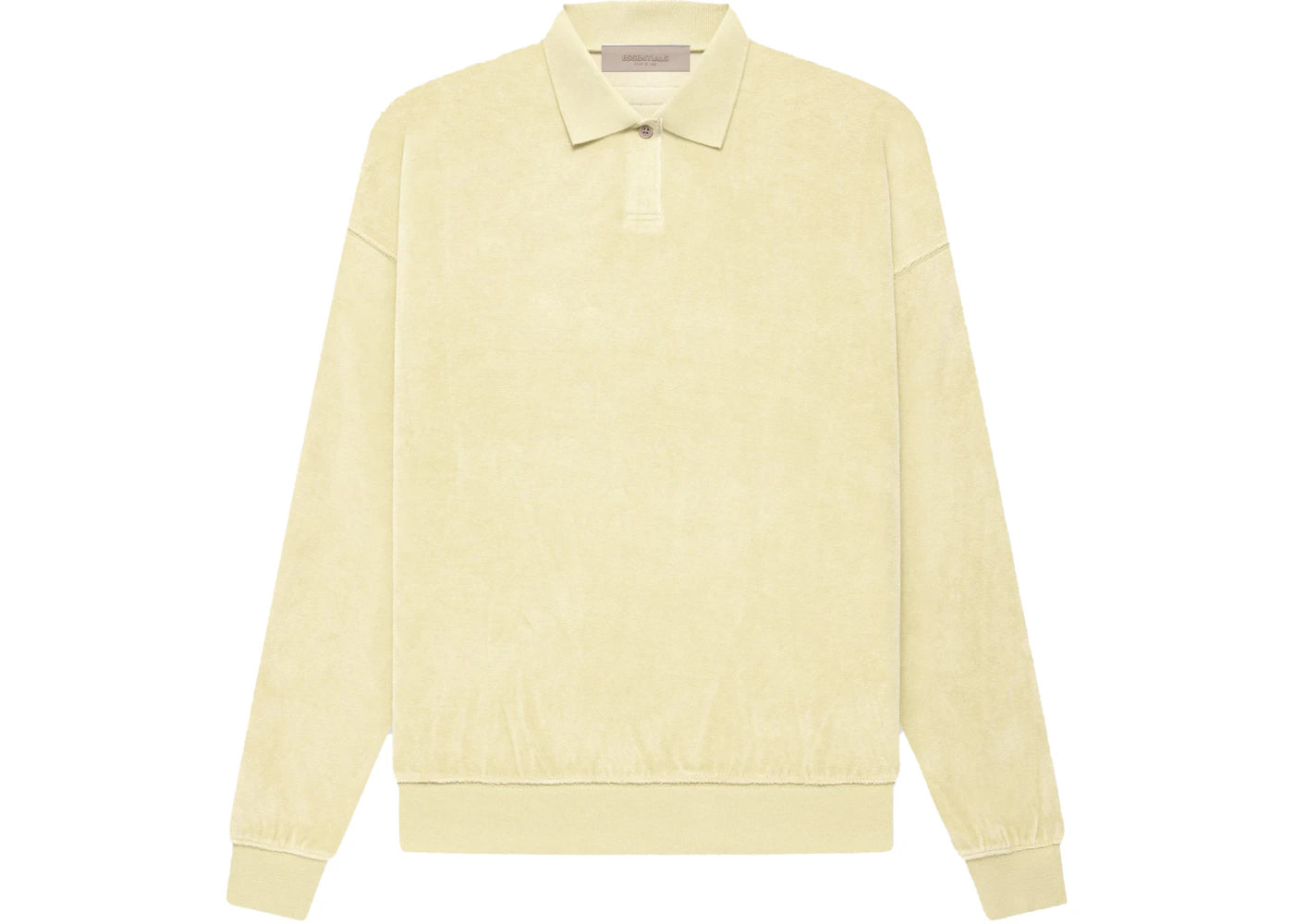 Fear of God Essentials Women's Velour L/S Polo Canary