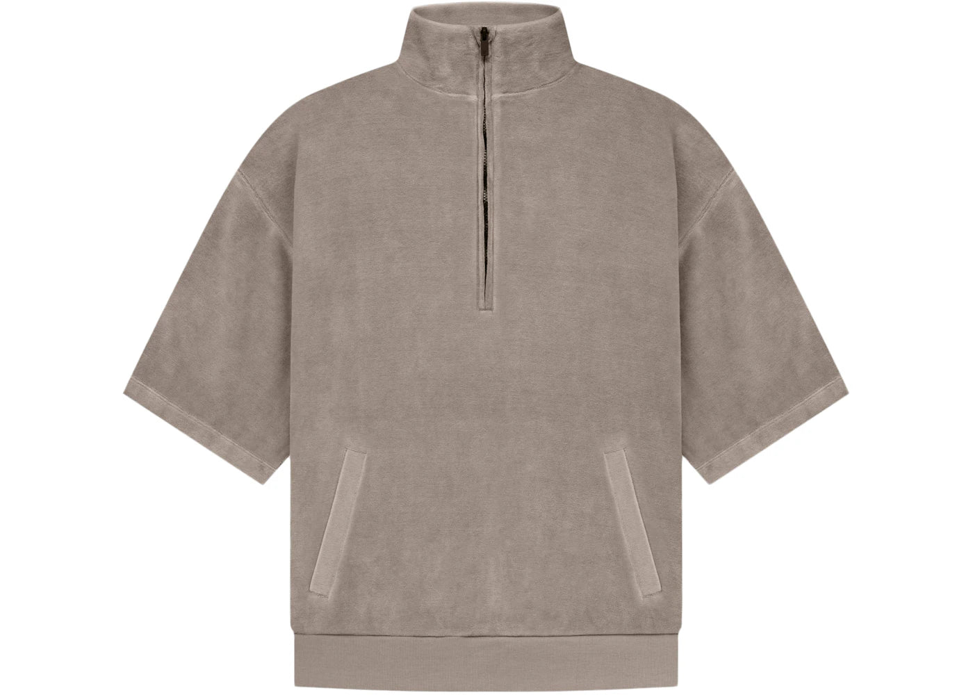 Fear of God Essentials Women's Velour Mockneck Desert Taupe