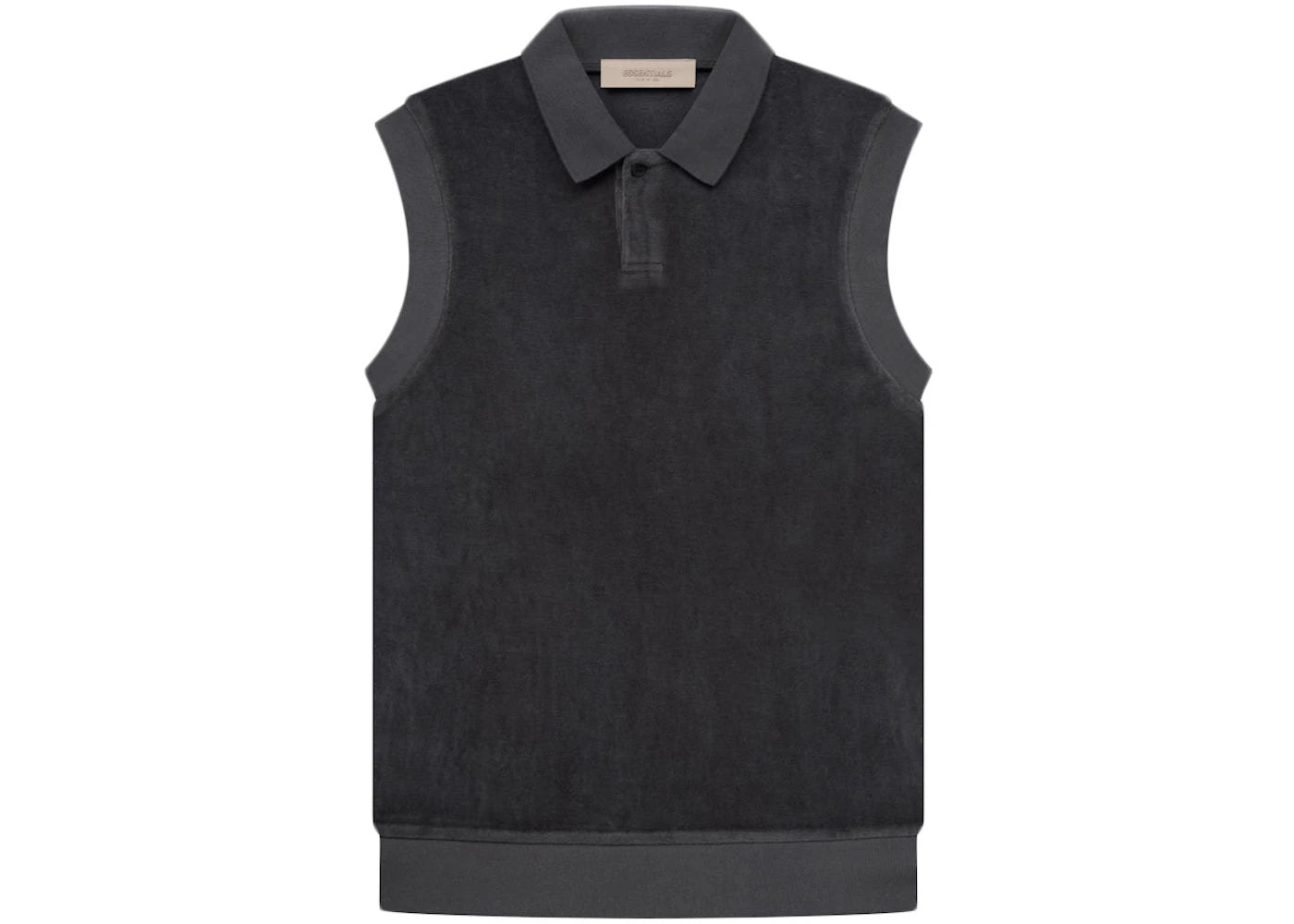 Fear of God Essentials Women's Velour Sleeveless Polo Iron