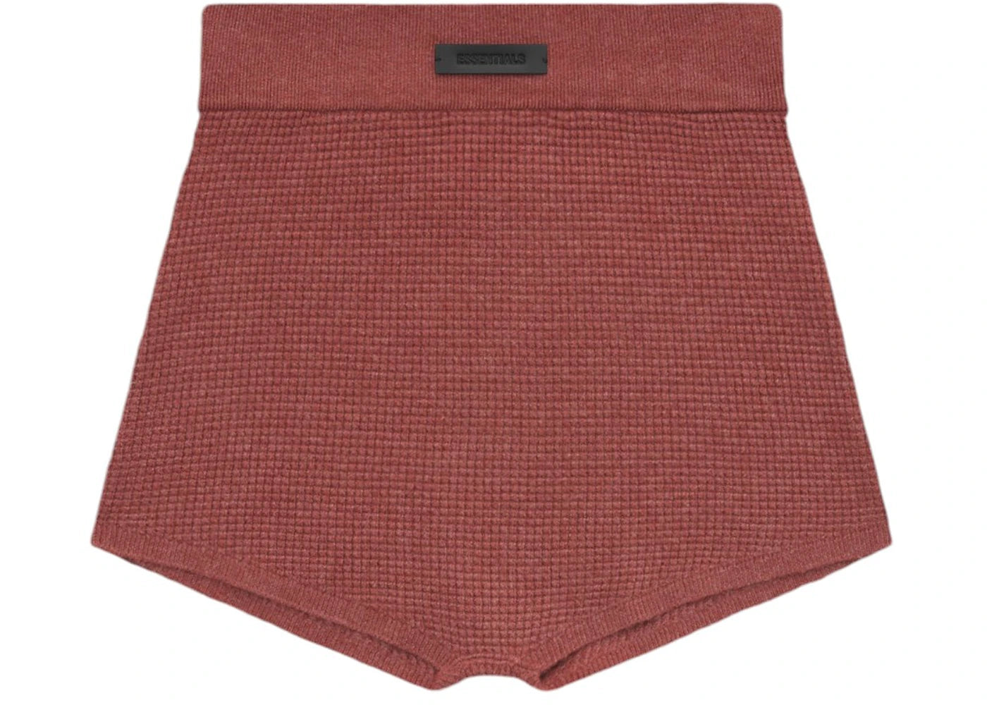 Fear of God Essentials Womens Waffle Boy Short Crimson