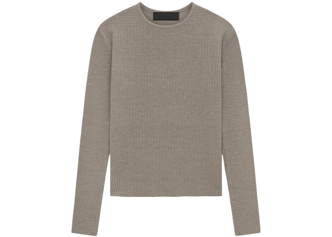 Fear of God Essentials Women's Waffle Fitted Long Sleeve Sweater Heather Gray