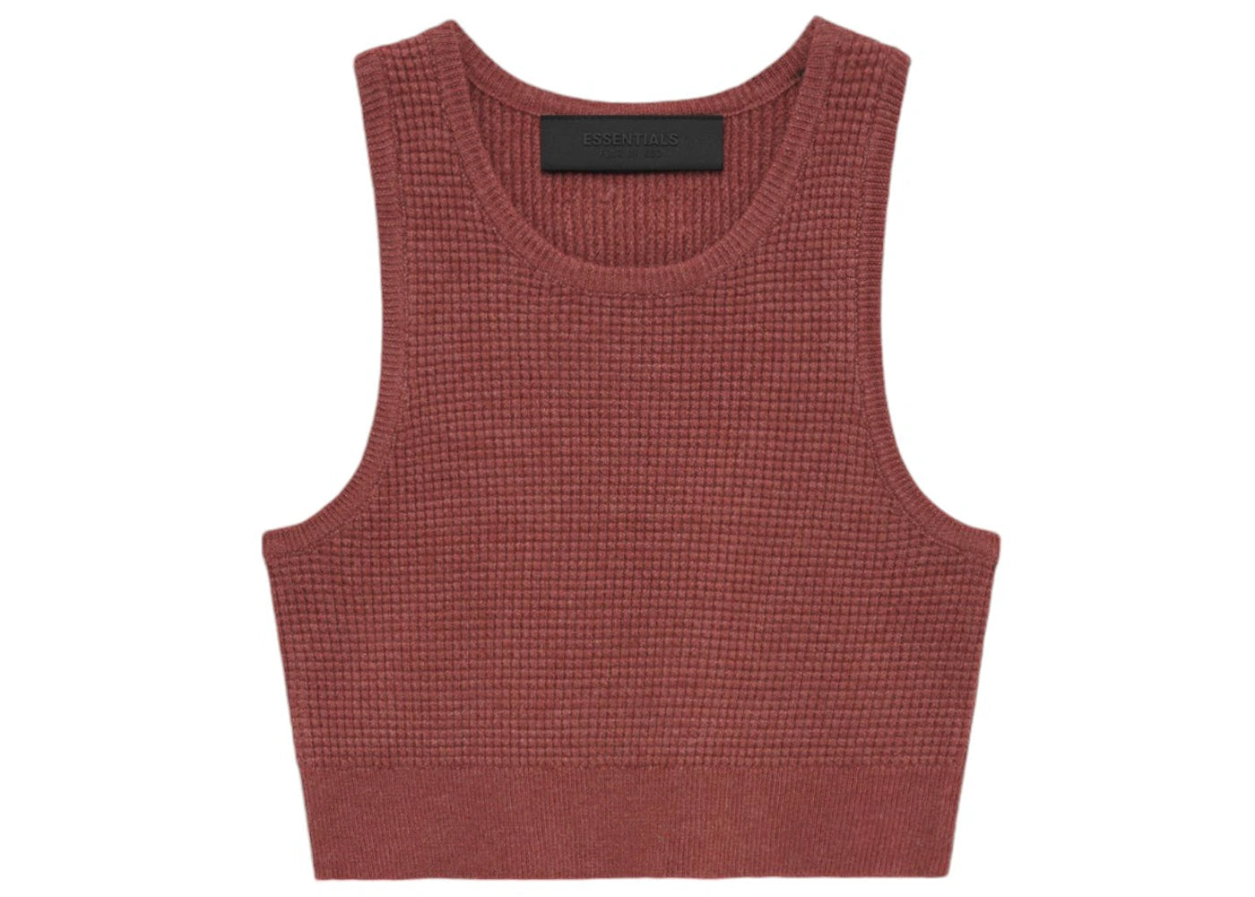 Fear of God Essentials Womens Waffle Sport Tank Crimson