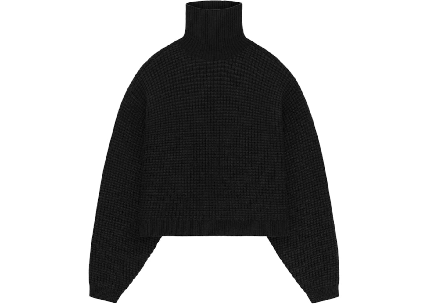 Fear of God Essentials Womens Waffle Turtleneck Black